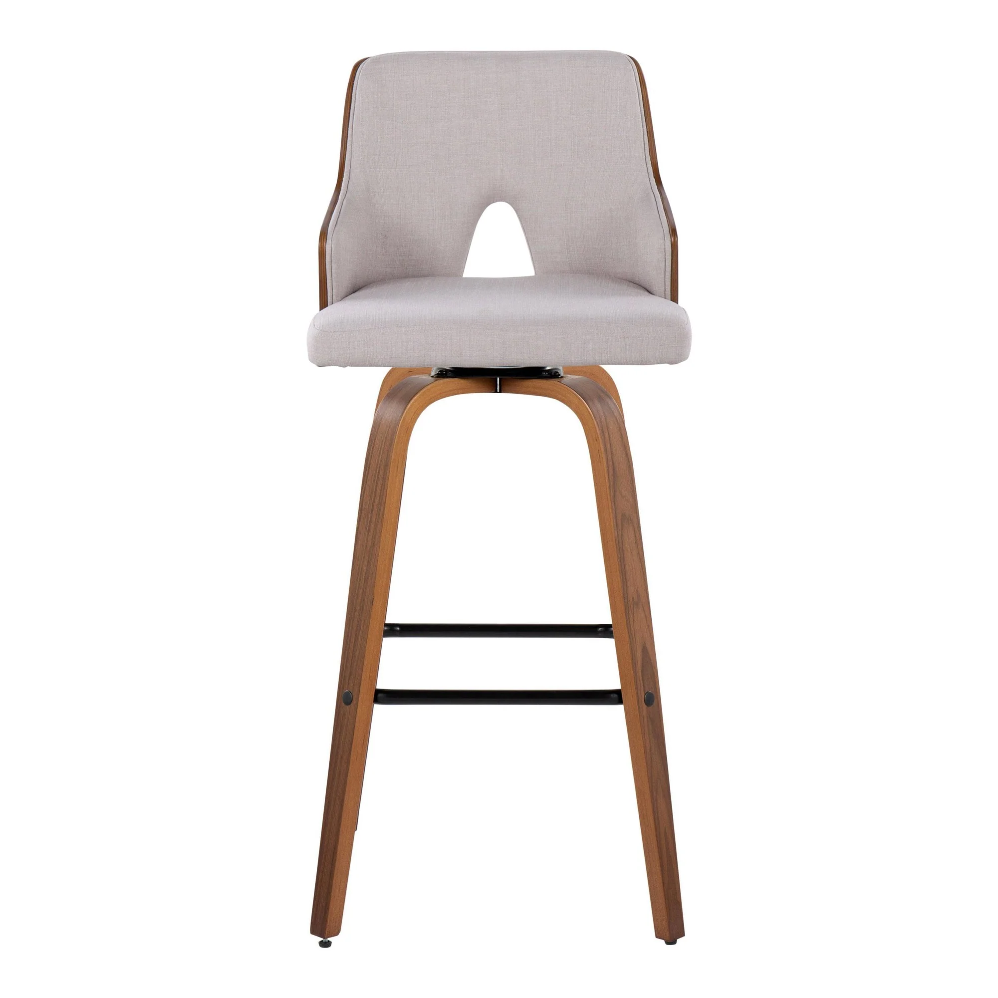 Stella 30" Fixed-Height Barstool - Set of 2 Cream By LumiSource - Image 24