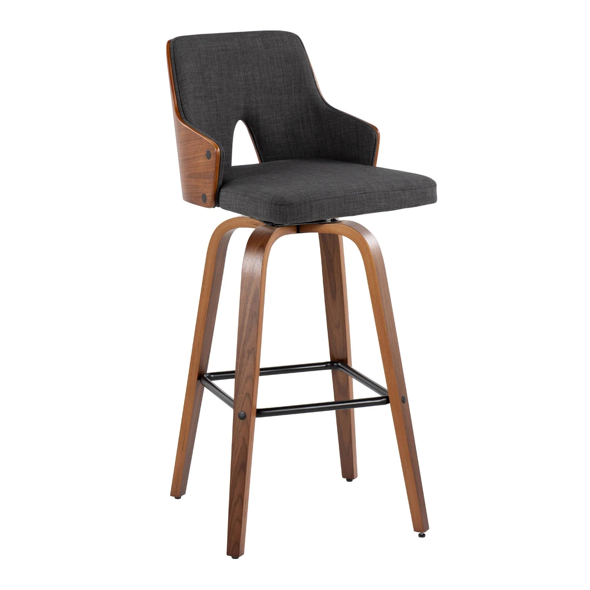 Stella 30" Fixed-Height Barstool - Set of 2 Cream By LumiSource - Image 28