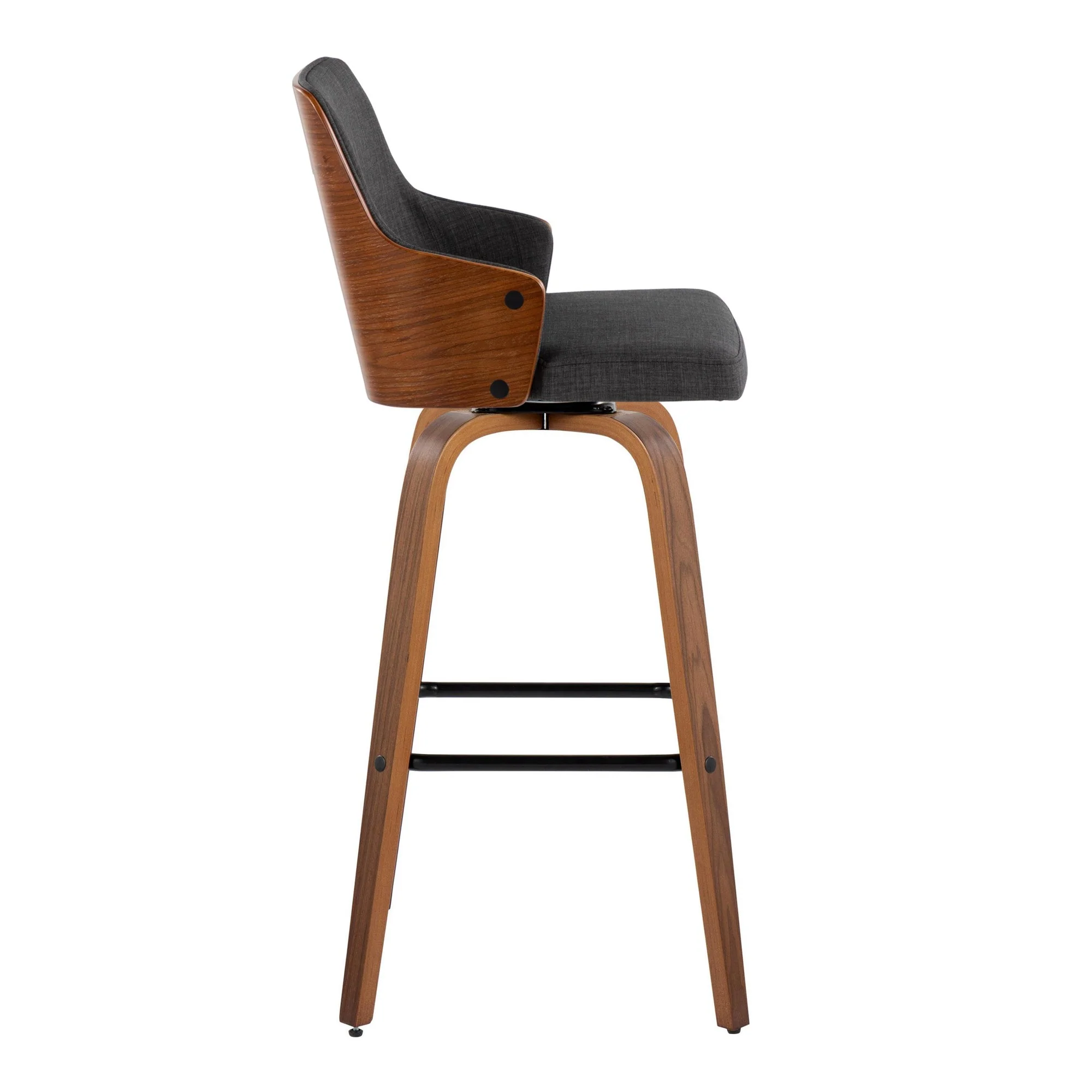 Stella 30" Fixed-Height Barstool - Set of 2 Cream By LumiSource - Image 29