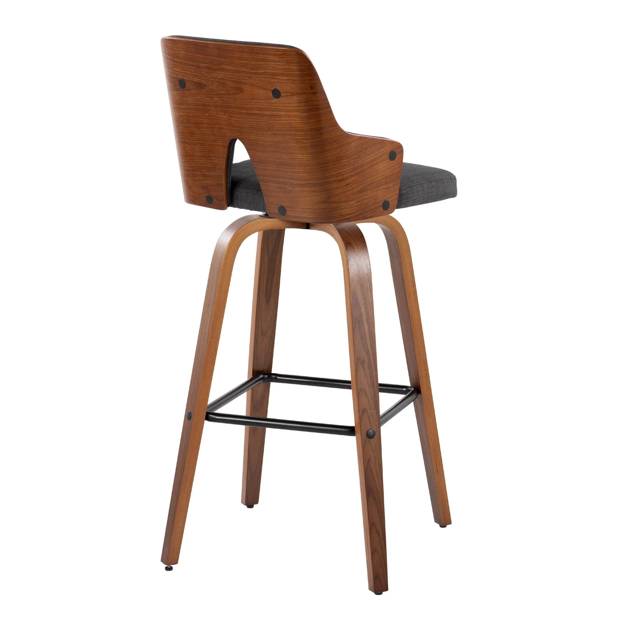 Stella 30" Fixed-Height Barstool - Set of 2 Cream By LumiSource - Image 30