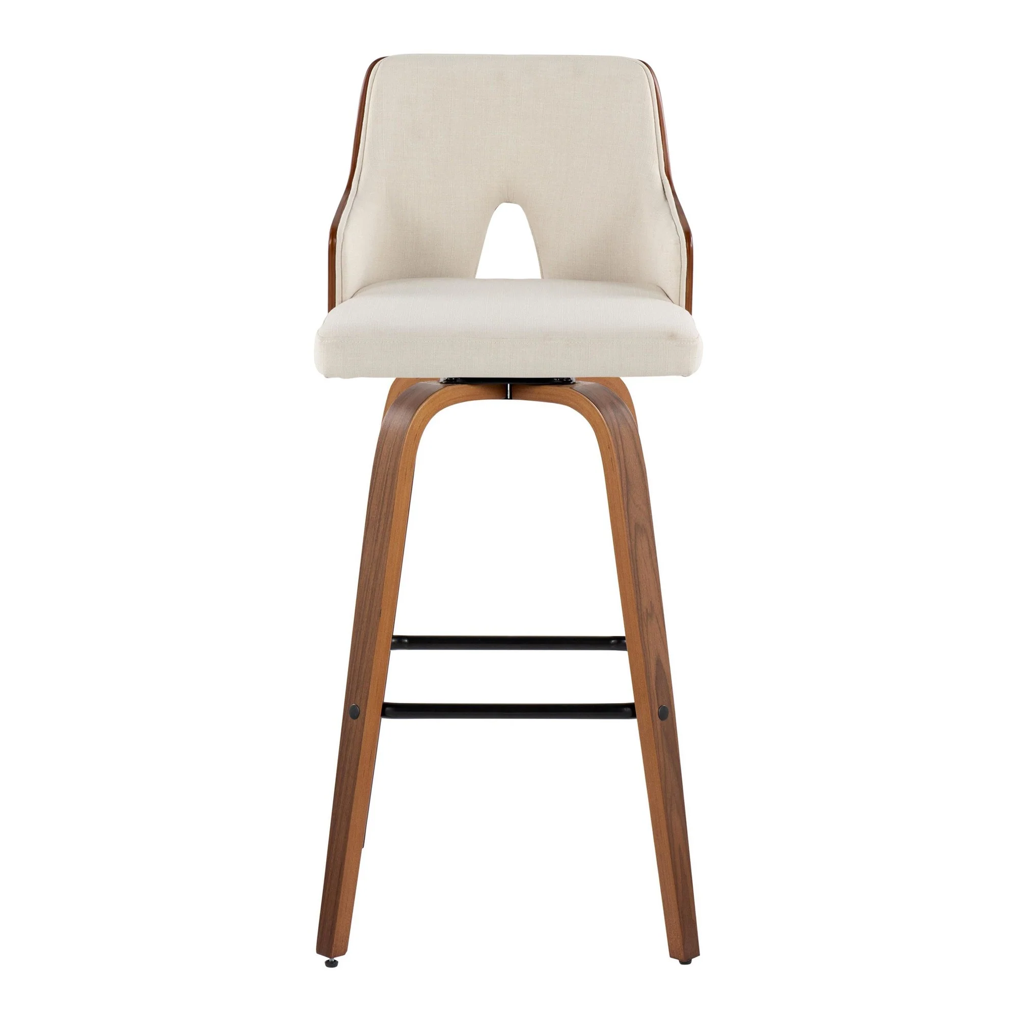 Stella 30" Fixed-Height Barstool - Set of 2 Cream By LumiSource - Image 40