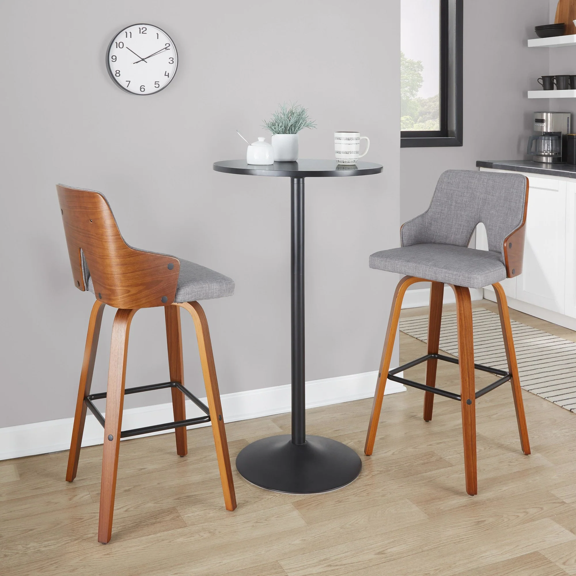 Stella 30" Fixed-Height Barstool - Set of 2 Cream By LumiSource - Image 41