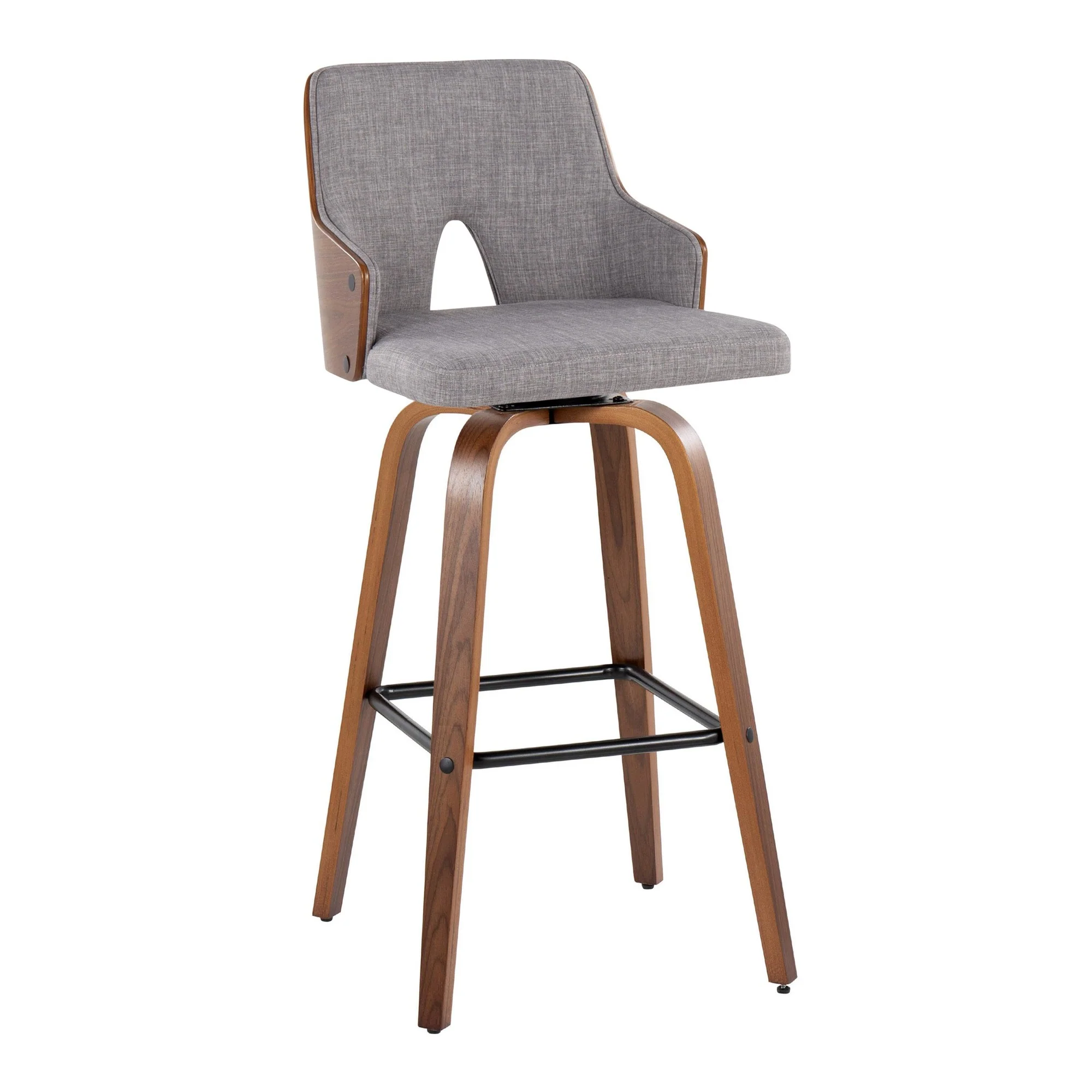 Stella 30" Fixed-Height Barstool - Set of 2 Cream By LumiSource - Image 44