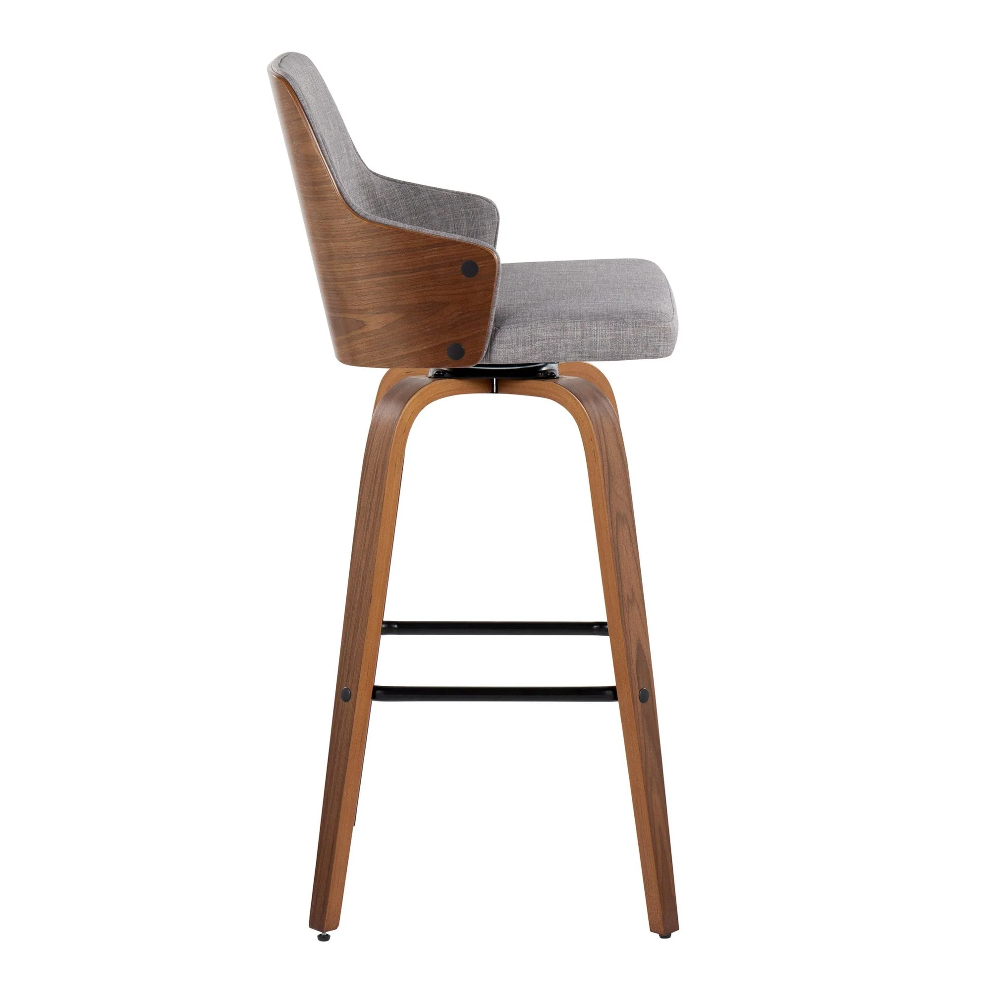 Stella 30" Fixed-Height Barstool - Set of 2 Cream By LumiSource - Image 45
