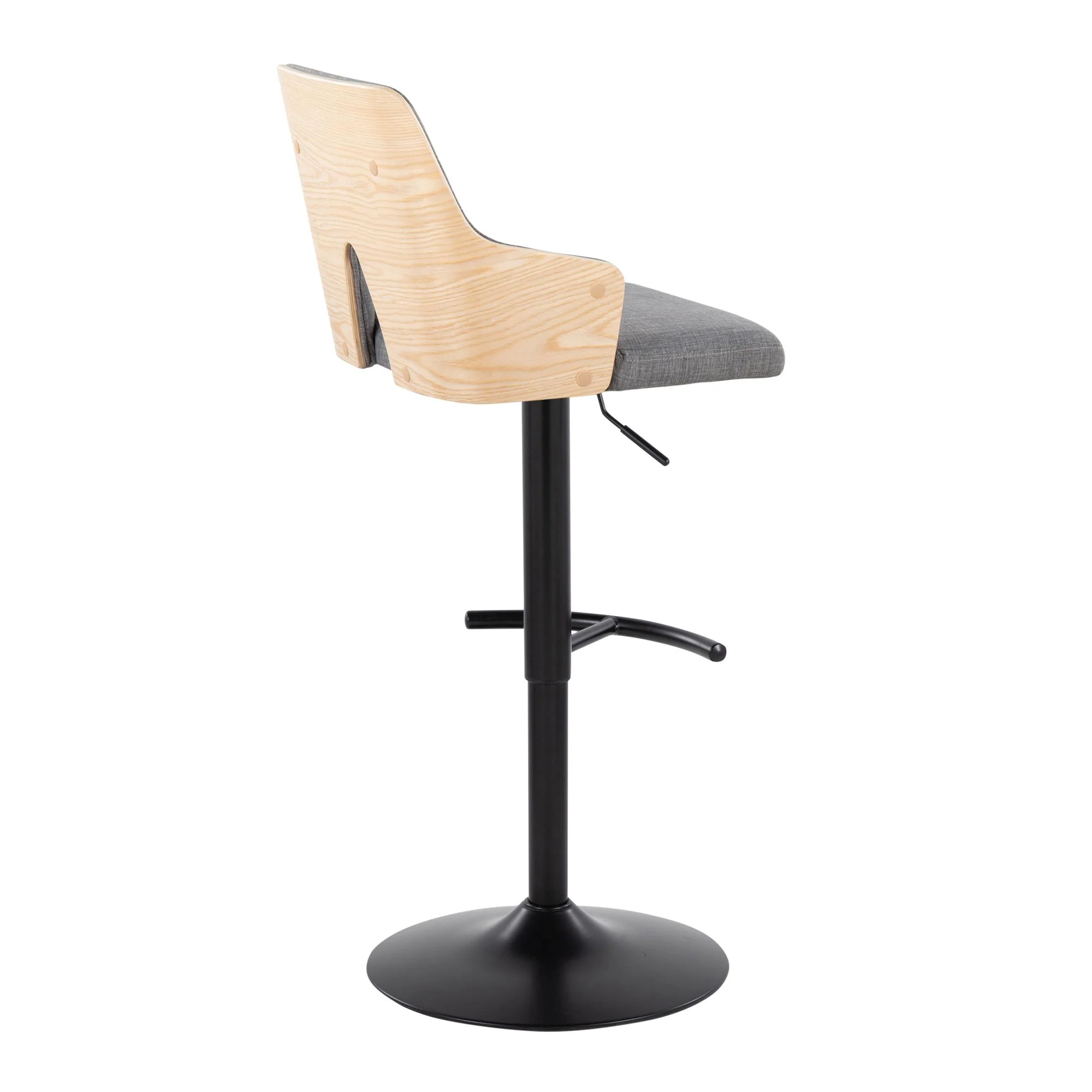 Stella Adjustable Barstool - Set of 2 Cream By LumiSource - Image 12