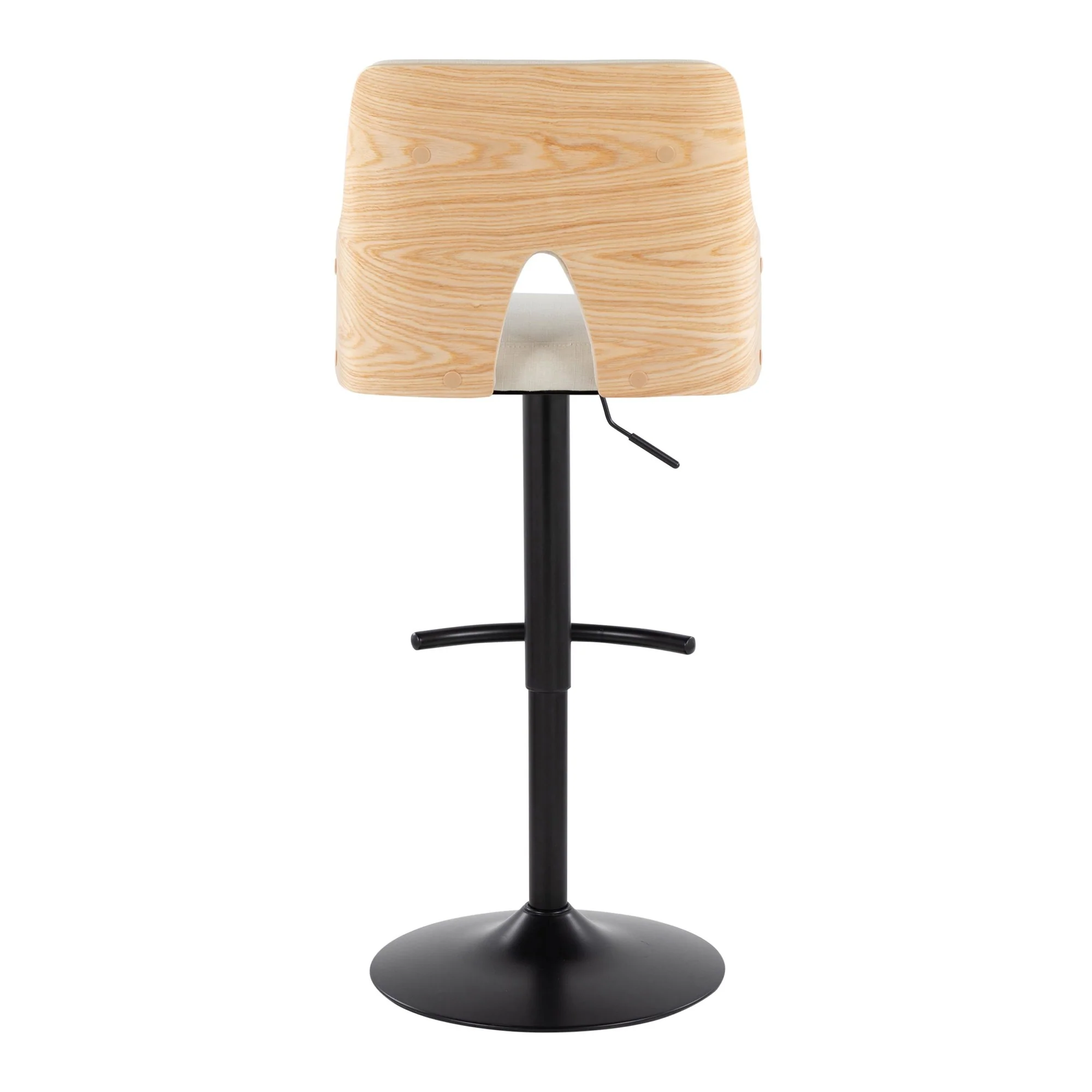 Stella Adjustable Barstool - Set of 2 Cream By LumiSource - Image 7