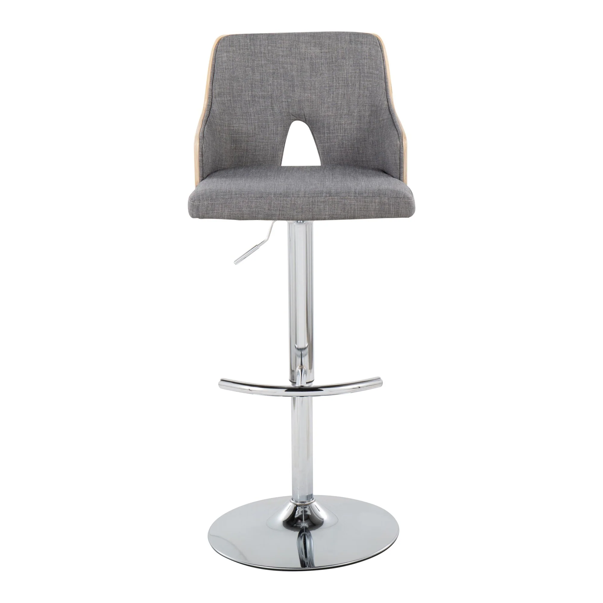 Stella Adjustable Barstool - Set of 2 Cream By LumiSource - Image 14