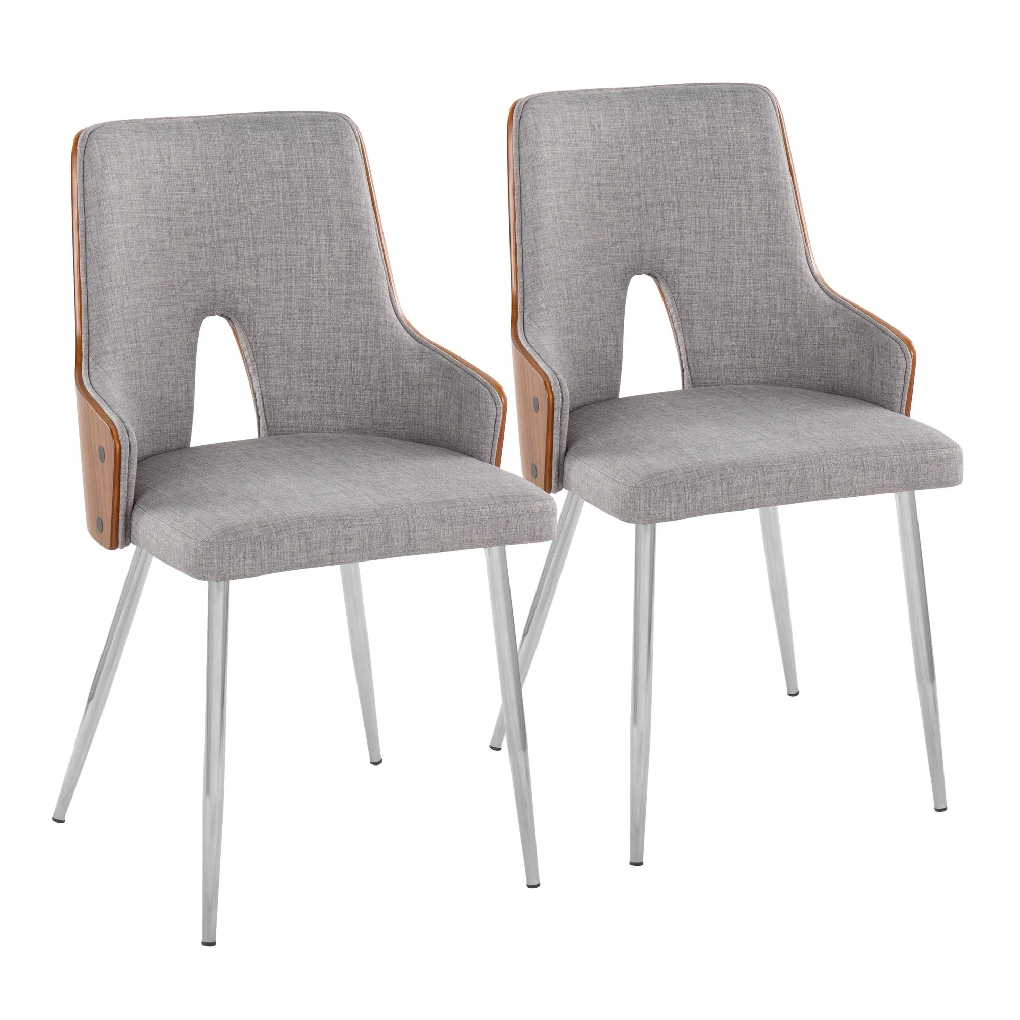Stella Chair - Set of 2 Gray By LumiSource - Image 2
