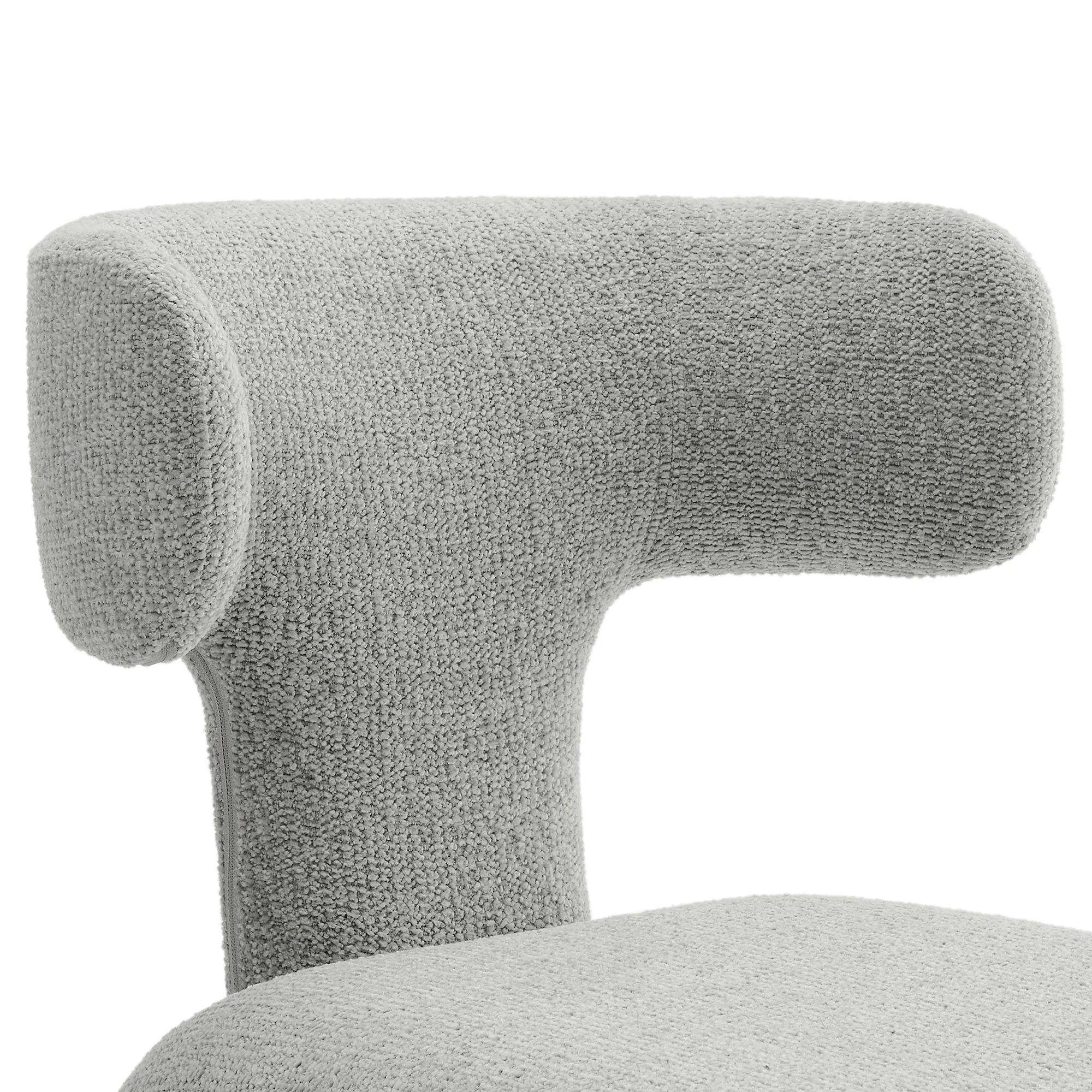 Stellan Curved Back Boucle Upholstered Dining Chair Set of 2 by Modway - Image 17