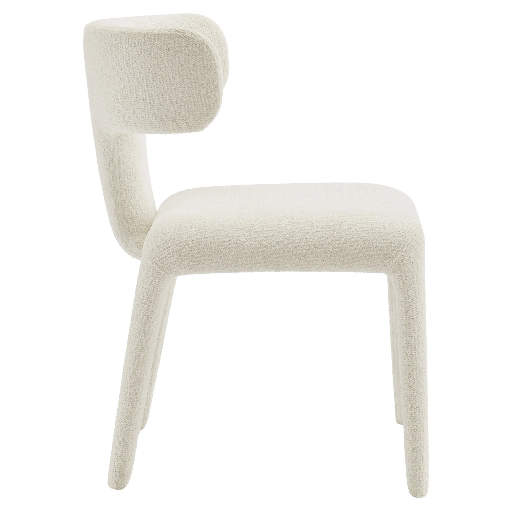Stellan Curved Back Boucle Upholstered Dining Chair Set of 2 by Modway - Image 4
