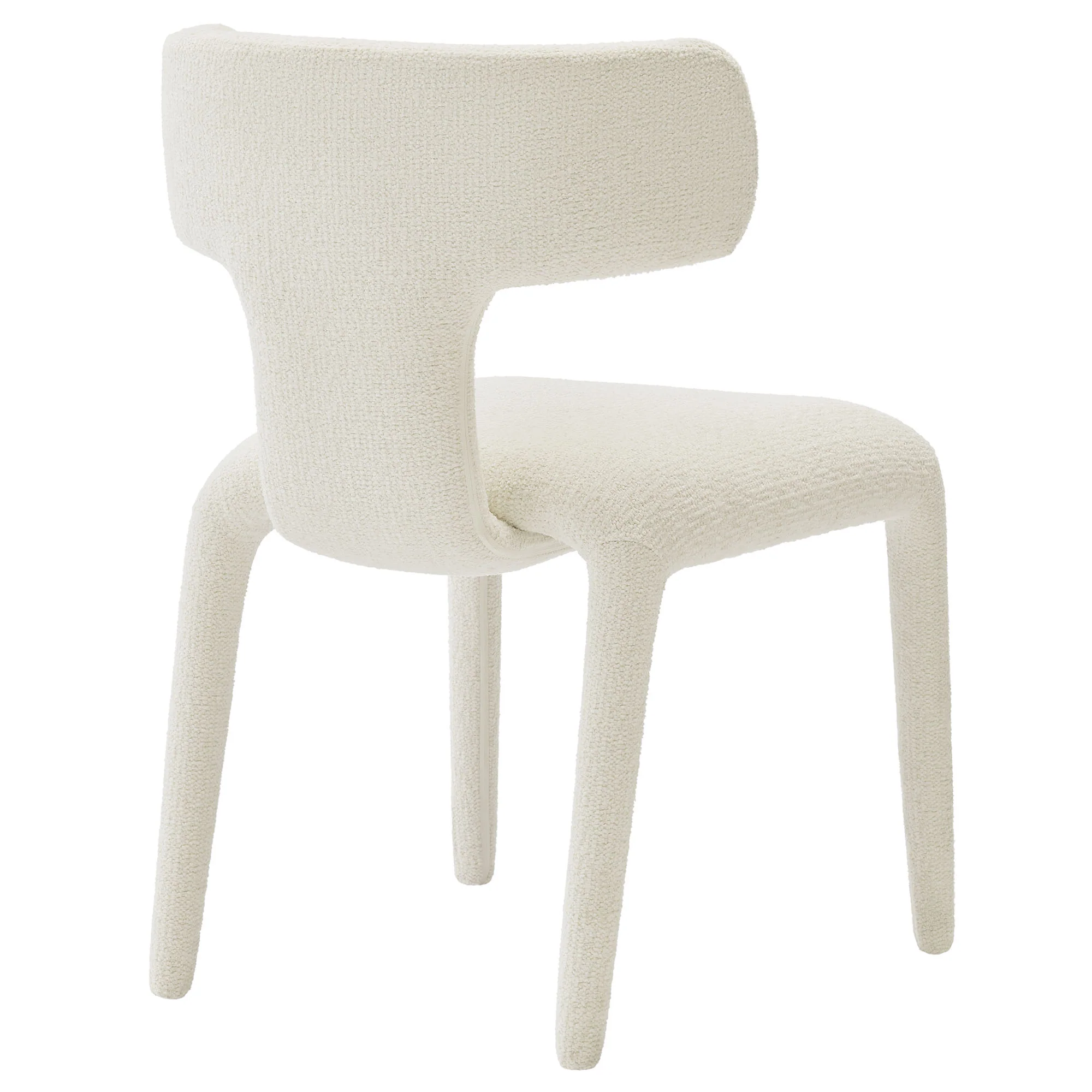 Stellan Curved Back Boucle Upholstered Dining Chair Set of 2 by Modway - Image 5