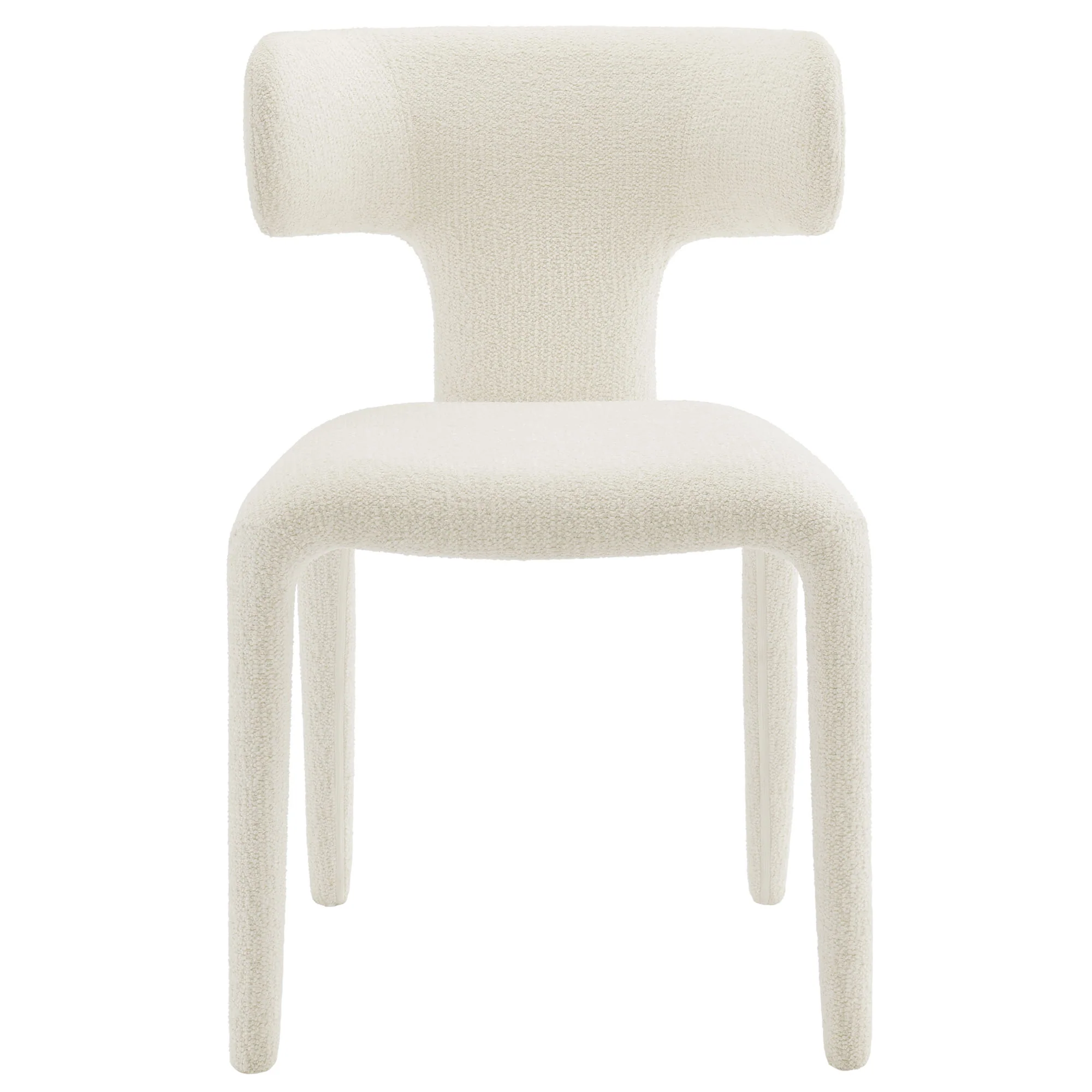 Stellan Curved Back Boucle Upholstered Dining Chair Set of 2 by Modway - Image 6