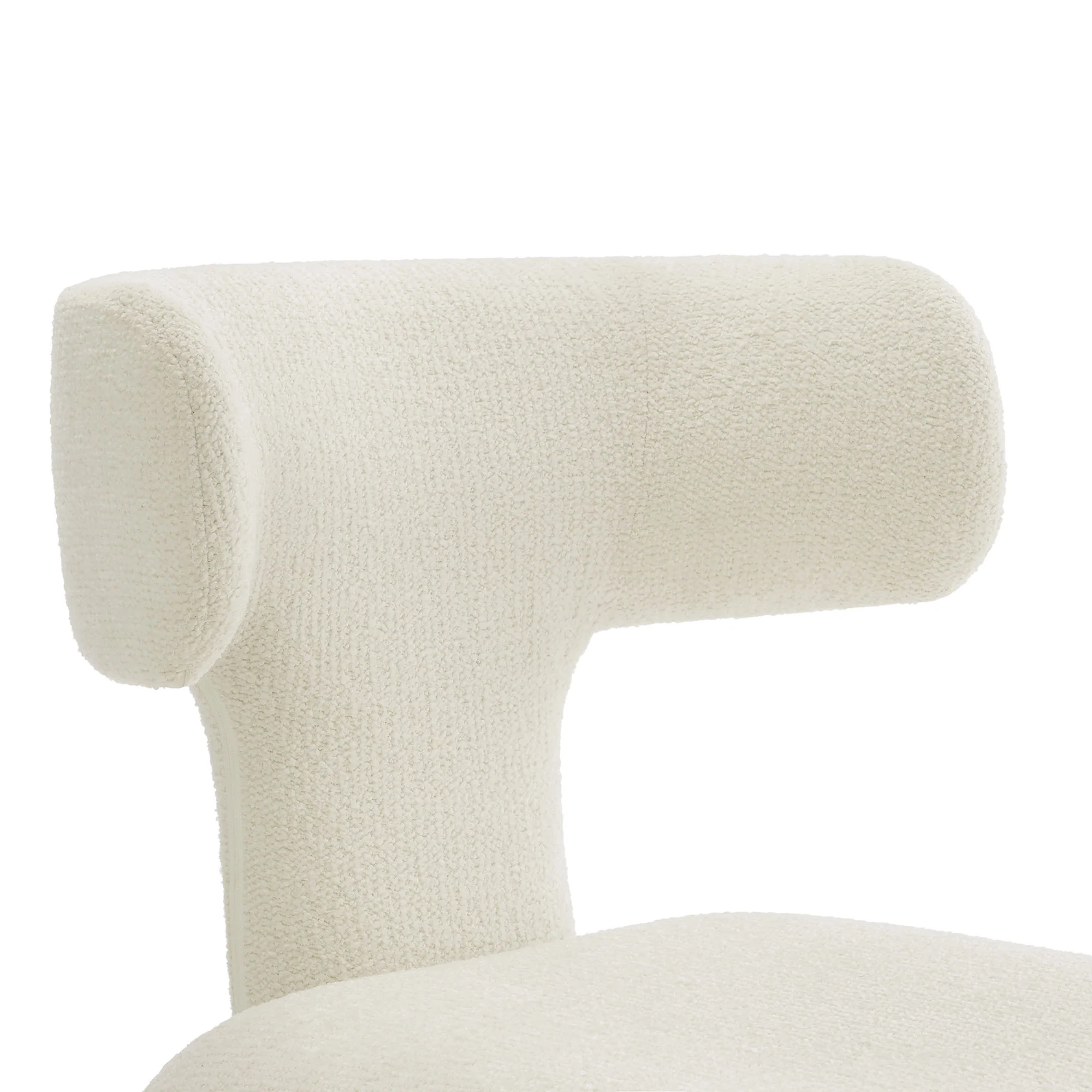 Stellan Curved Back Boucle Upholstered Dining Chair Set of 2 by Modway - Image 7