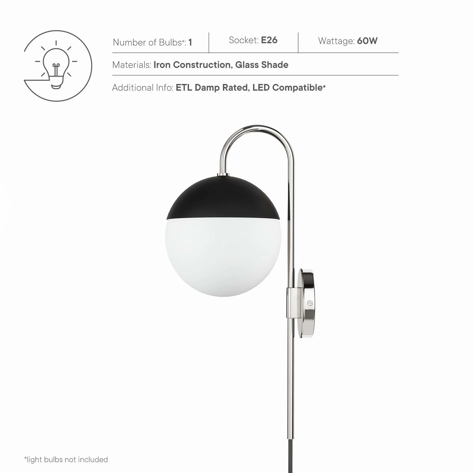 Stellar 1-Light Wall Sconce By Modway - EEI-5654 - Image 7