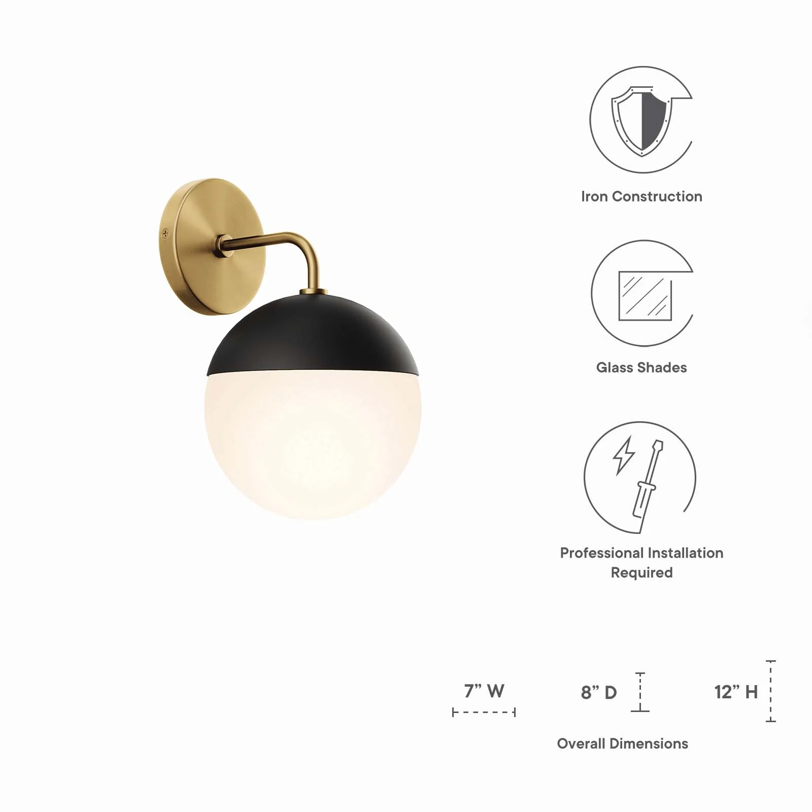 Stellar 1-Light Wall Sconce By Modway - EEI-5655 - Image 15