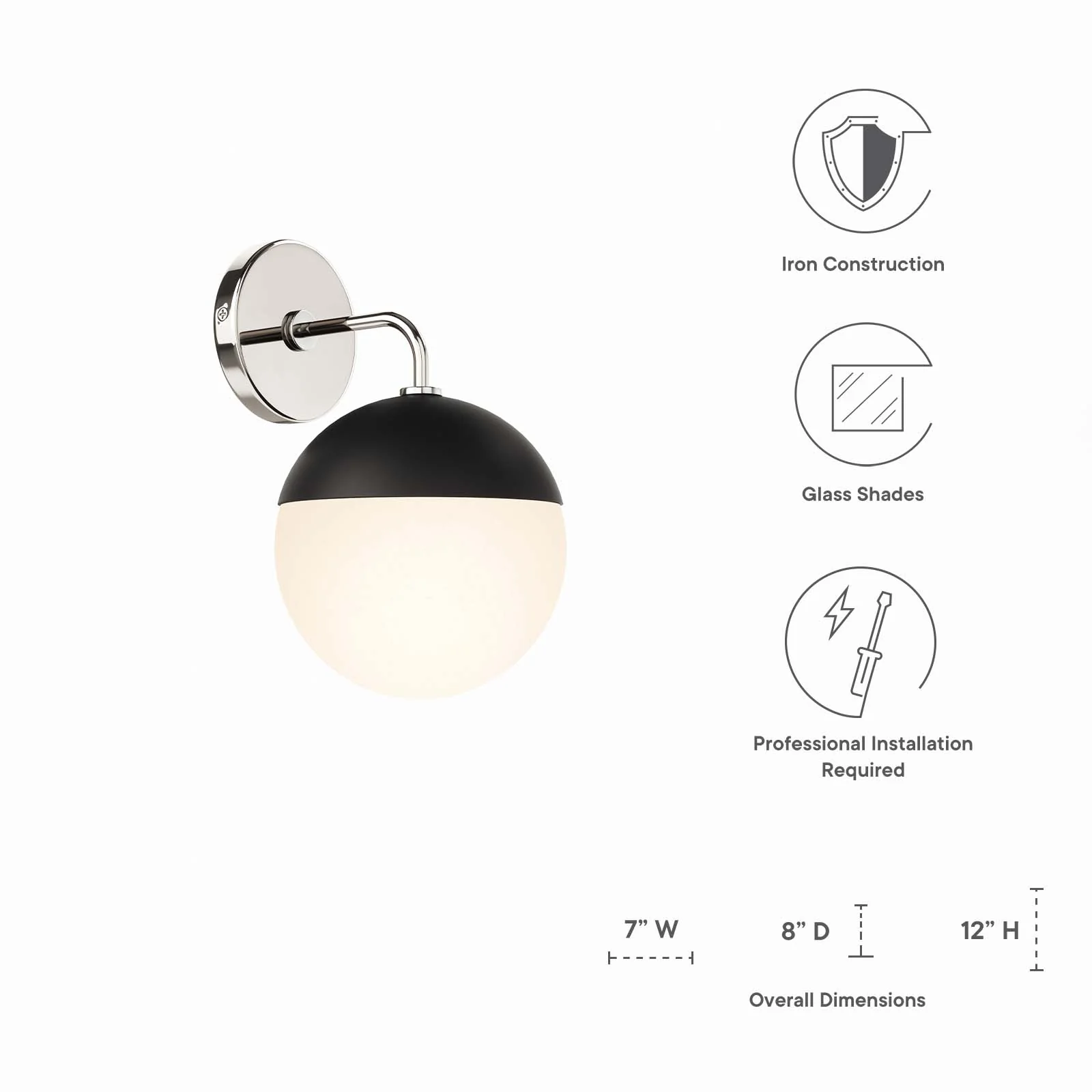 Stellar 1-Light Wall Sconce By Modway - EEI-5655 - Image 6