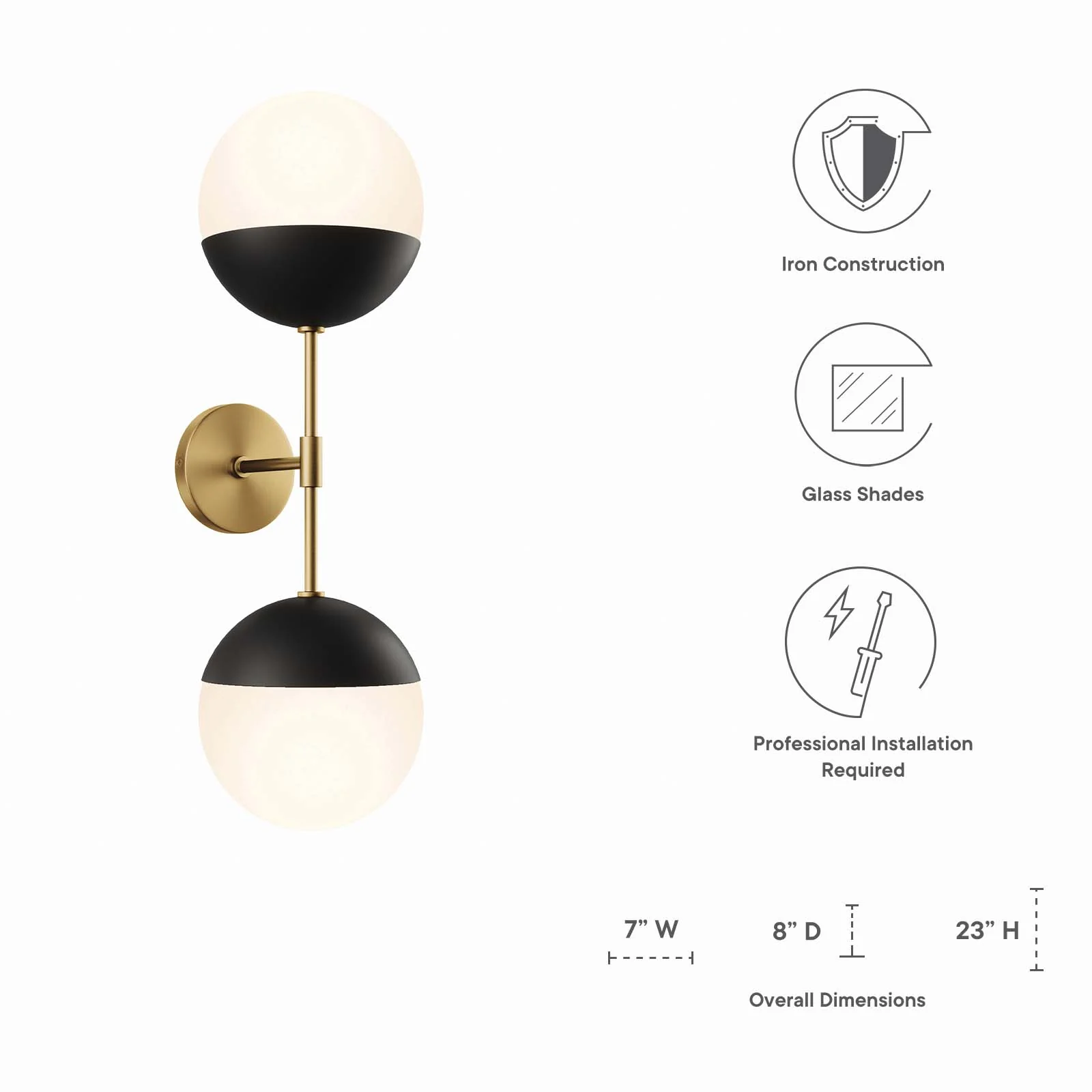 Stellar 2-Light Wall Sconce By Modway - EEI-5657 - Image 17
