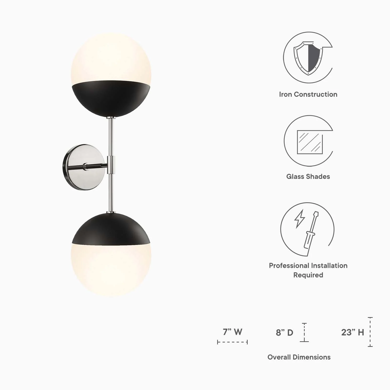 Stellar 2-Light Wall Sconce By Modway - EEI-5657 - Image 8