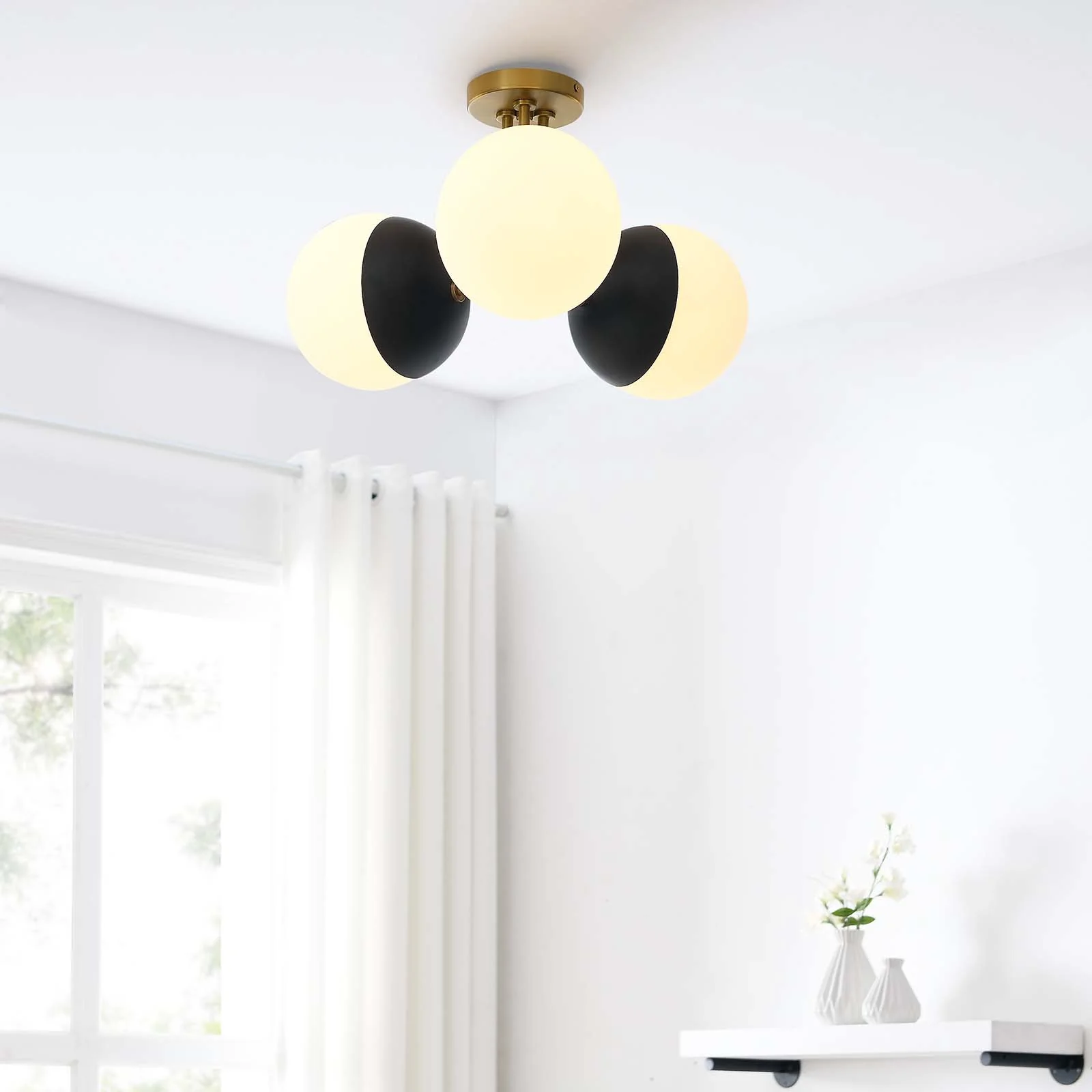 Stellar 3-Light Semi-Flush Ceiling Light By Modway - EEI-5656 - Image 16