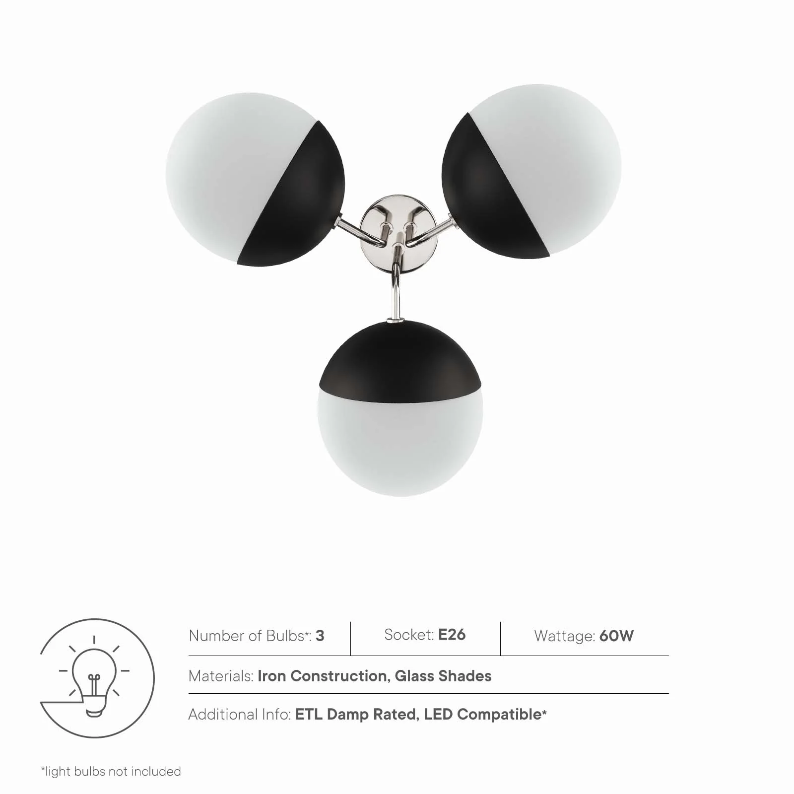 Stellar 3-Light Semi-Flush Ceiling Light By Modway - EEI-5656 - Image 8