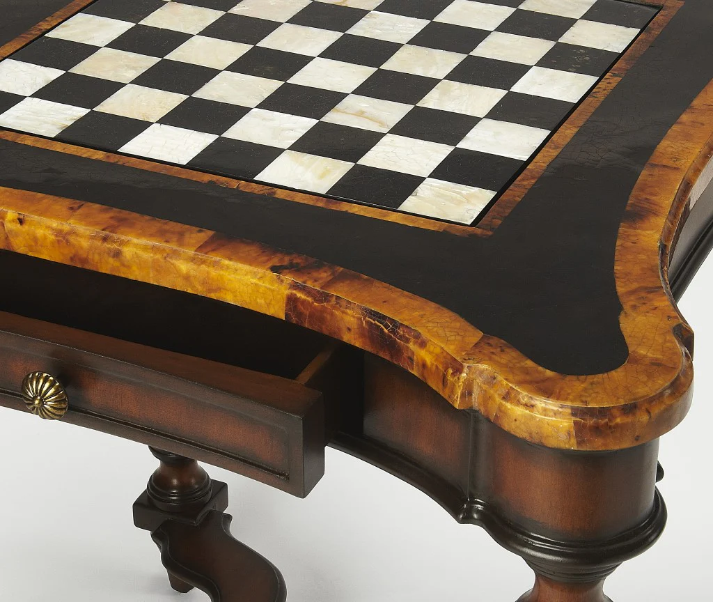Stone Game Table By Homeroots - Image 3