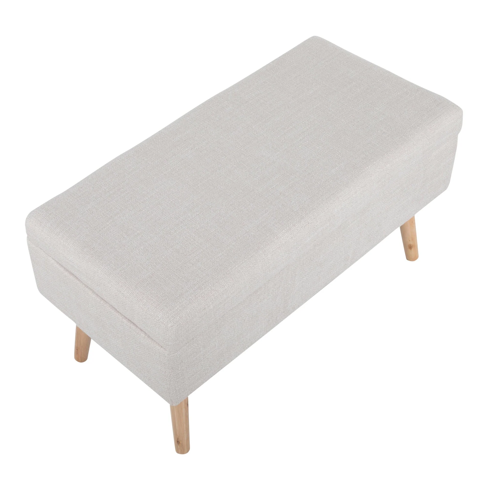Storage Bench Beige By LumiSource - Image 4