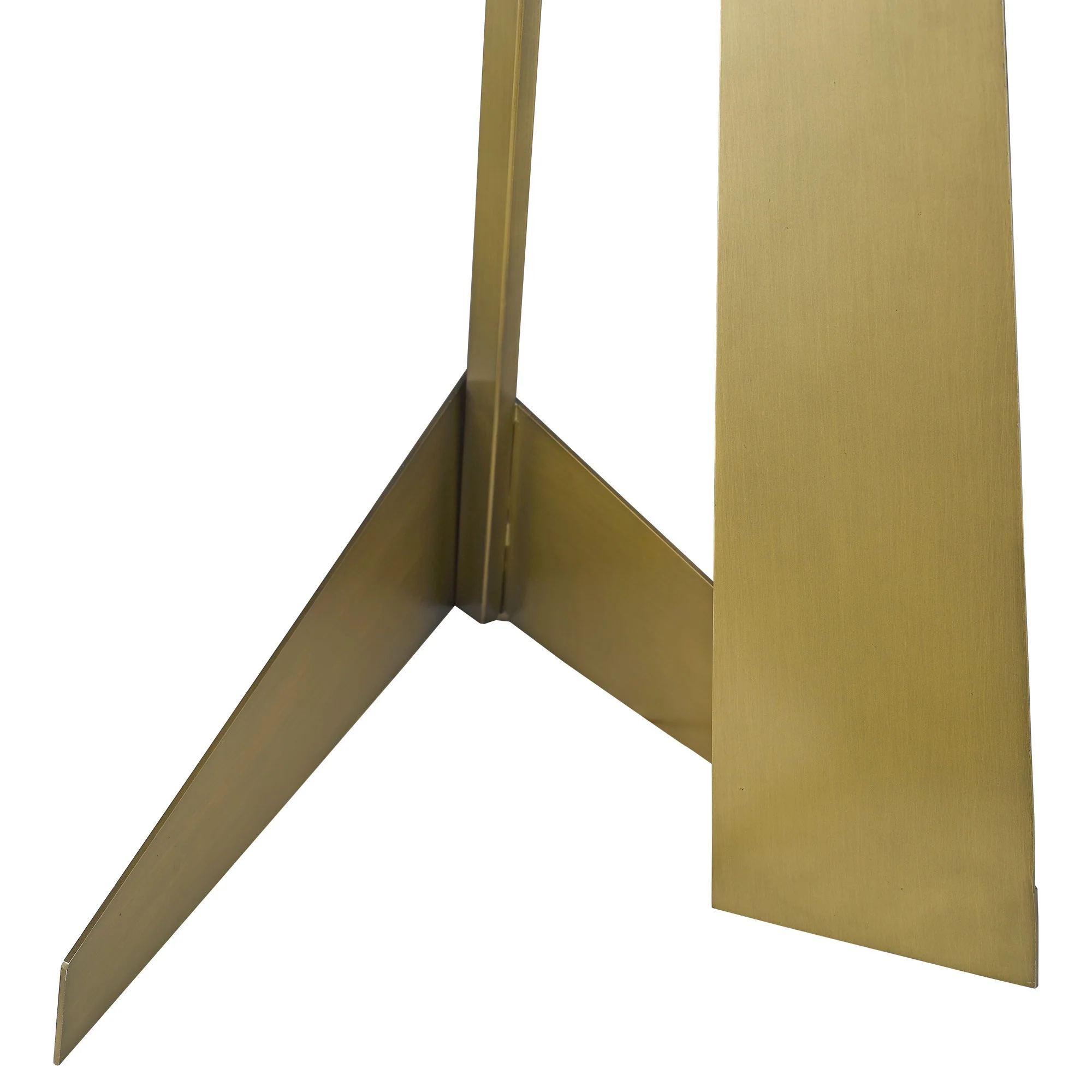 Stratos 1-Light Aged Brass Floor Lamp By Homeroots - Image 6