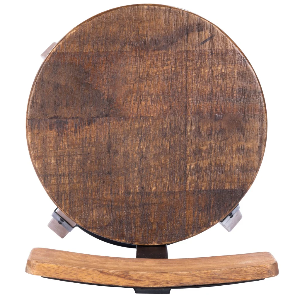 Sturdy Wood And Metal Bar Stool By Homeroots - Image 6