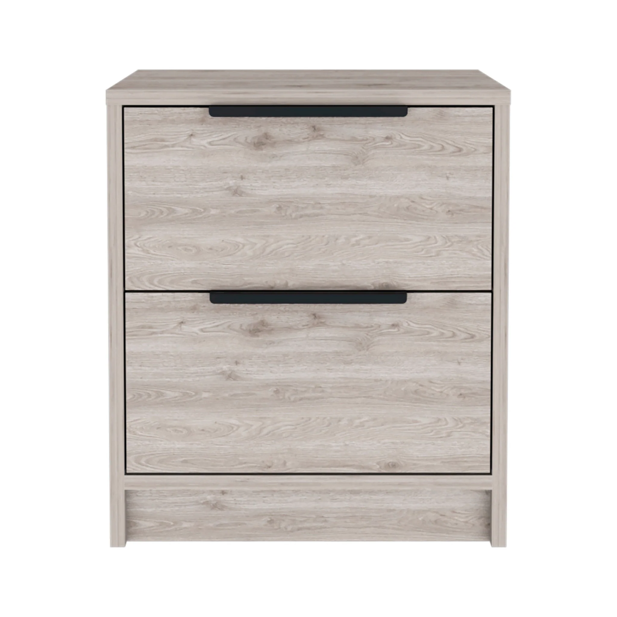 Stylish Black Wengue Two Drawer Nightstand By Homeroots - Image 2