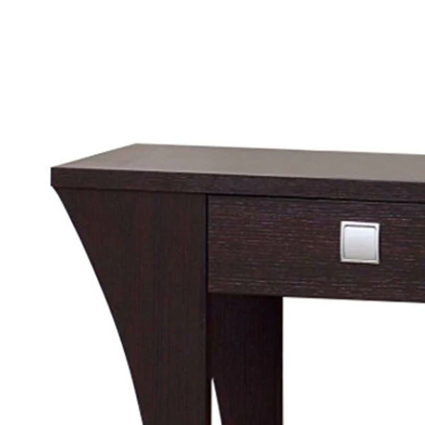 Stylish Console Table With 1 Drawer, Dark Brown By Benzara - Image 3