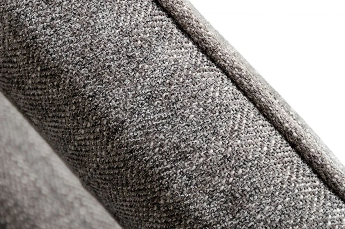 Stylish Dark Grey Velvet And Steel Chair By Homeroots - Image 6