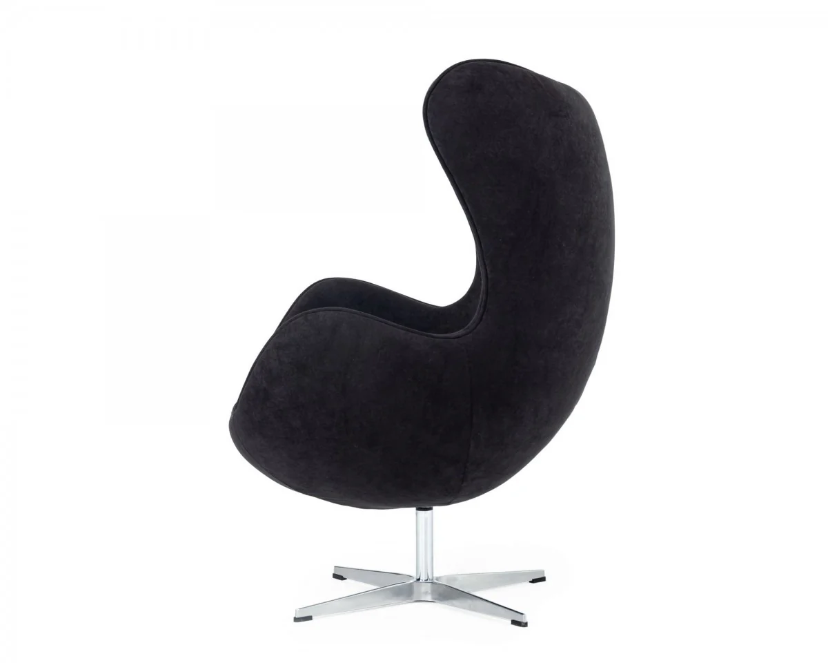 Stylish Mid Century Dark Orange Fabric Swivel Accent Chair By Homeroots - Image 9