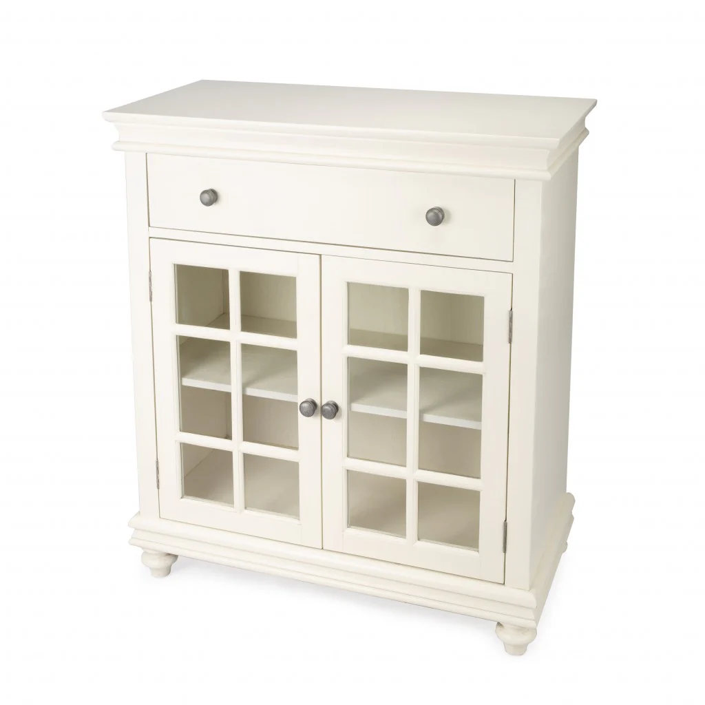 Stylish White Chest By Homeroots - Image 3
