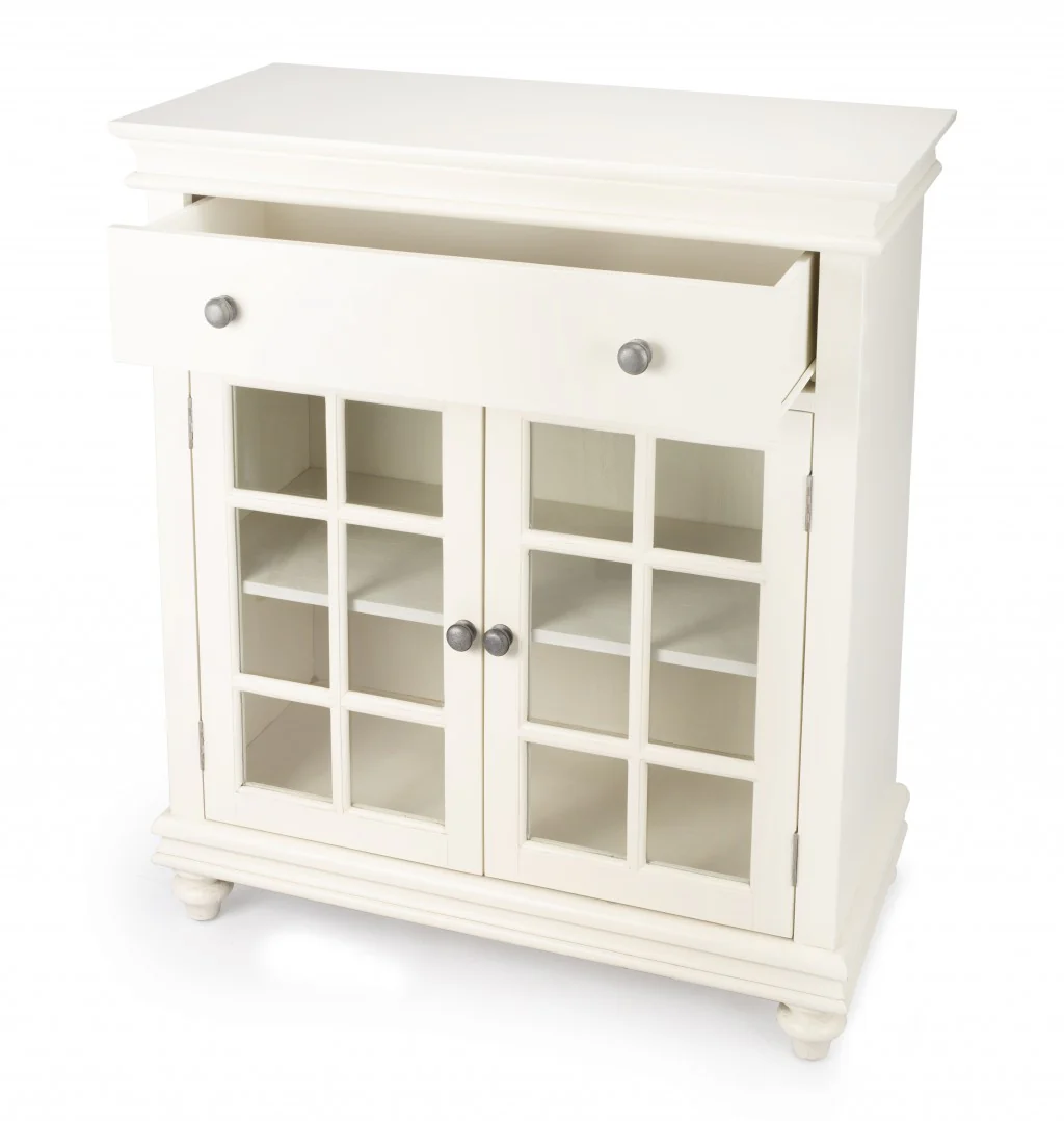 Stylish White Chest By Homeroots - Image 4