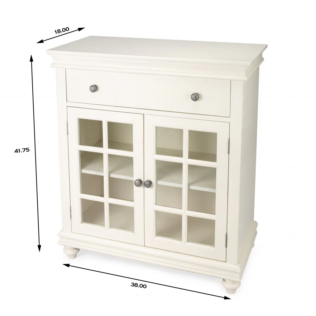 Stylish White Chest By Homeroots - Image 8