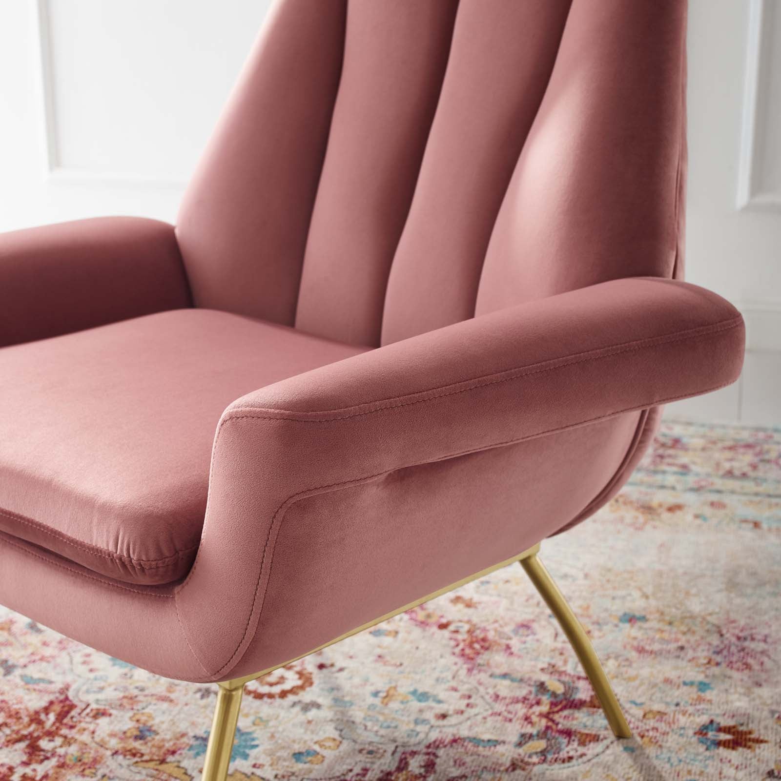 Summit Accent Performance Velvet Armchair By Modway - EEI-3460 - Image 5