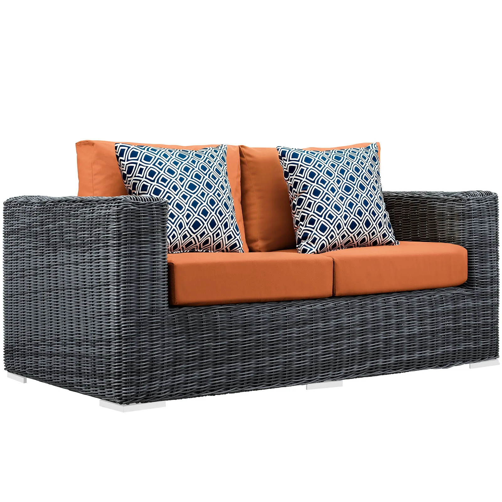 Summon 5 Piece Outdoor Patio Sunbrella¨ Sectional Set by Modway - Image 3