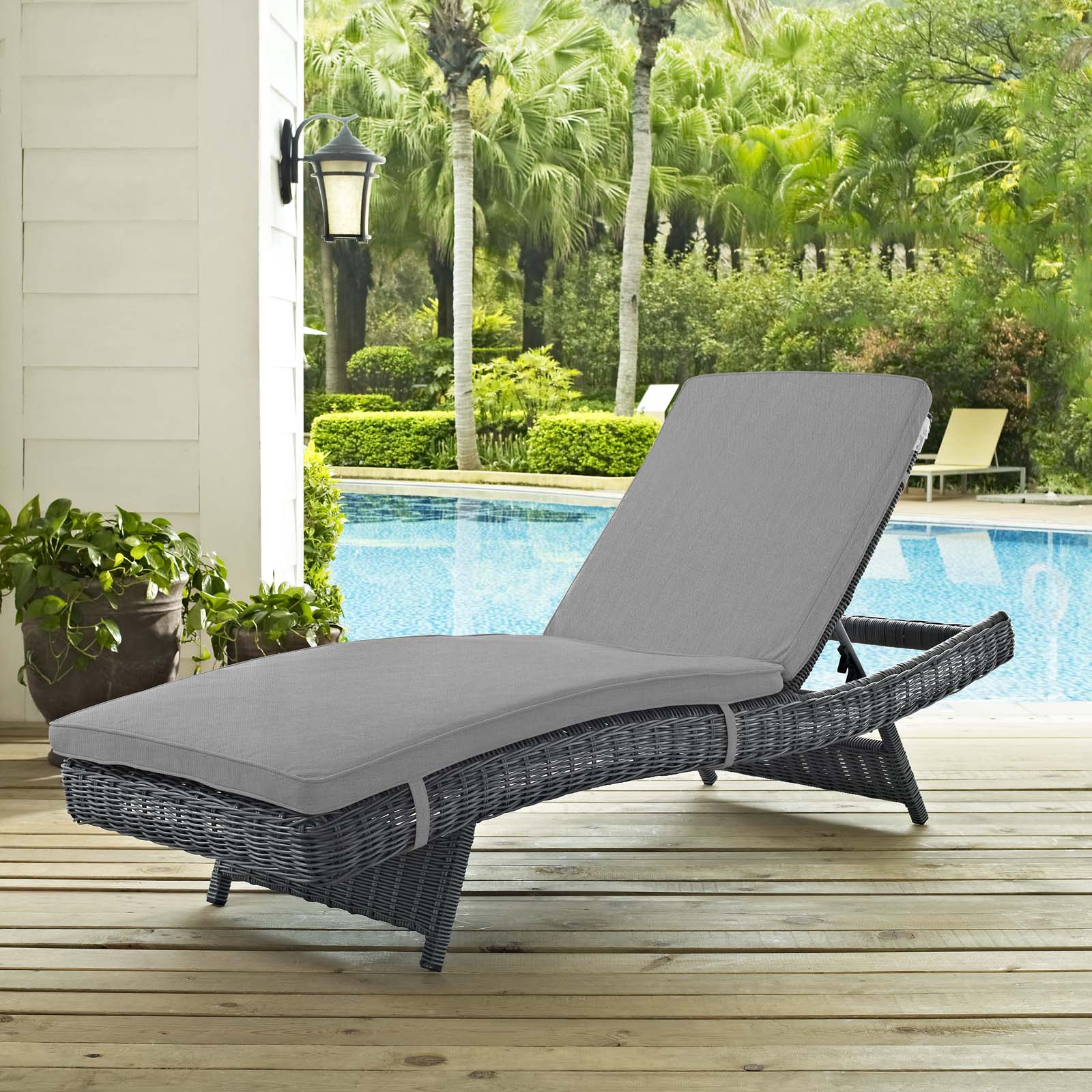 Summon Outdoor Patio Sunbrella® Chaise By Modway - EEI-1996 - Image 10