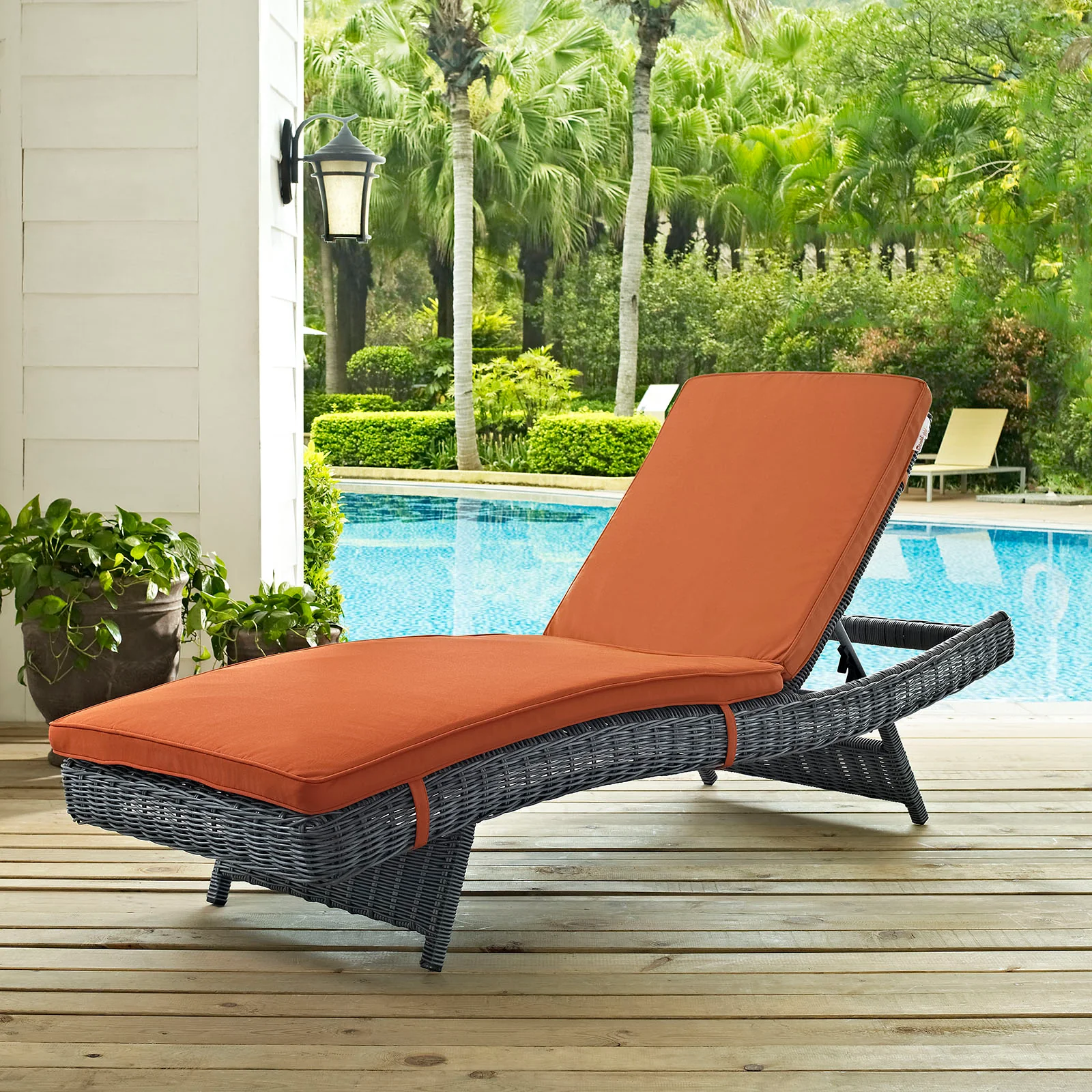 Summon Outdoor Patio Sunbrella® Chaise By Modway - EEI-1996 - Image 14