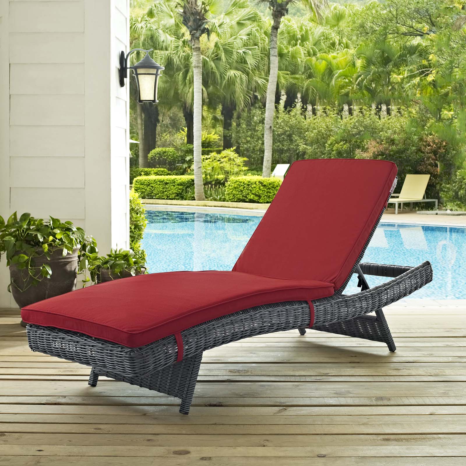 Summon Outdoor Patio Sunbrella® Chaise By Modway - EEI-1996 - Image 6