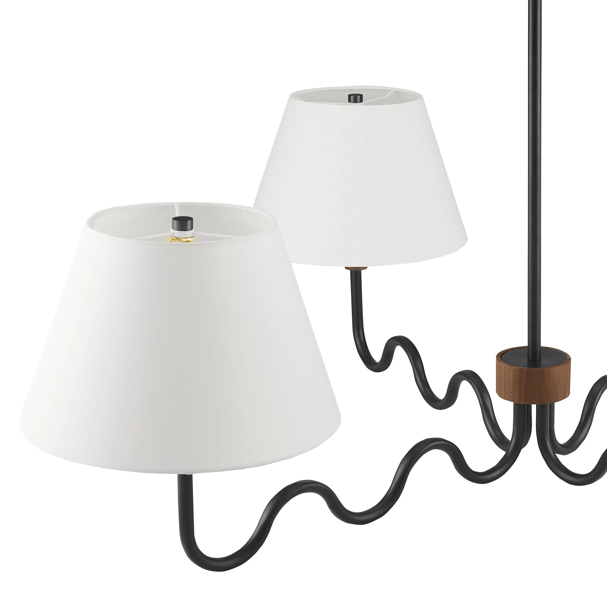 Sunlit Squiggle 4-Arm Pendant Light by Modway - Image 12