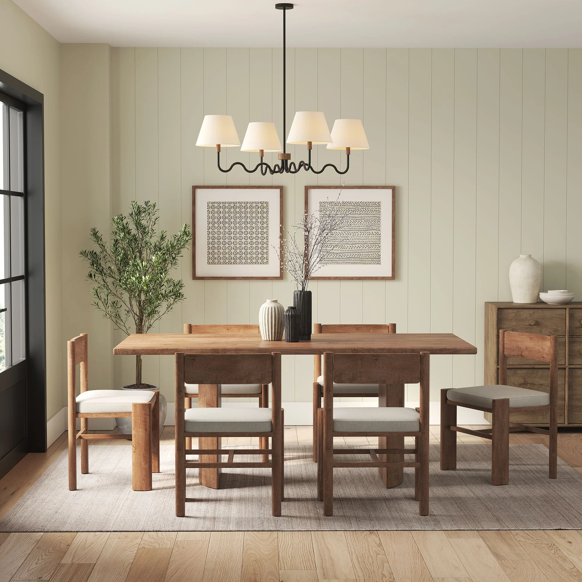Sunlit Squiggle 4-Arm Pendant Light by Modway - Image 14
