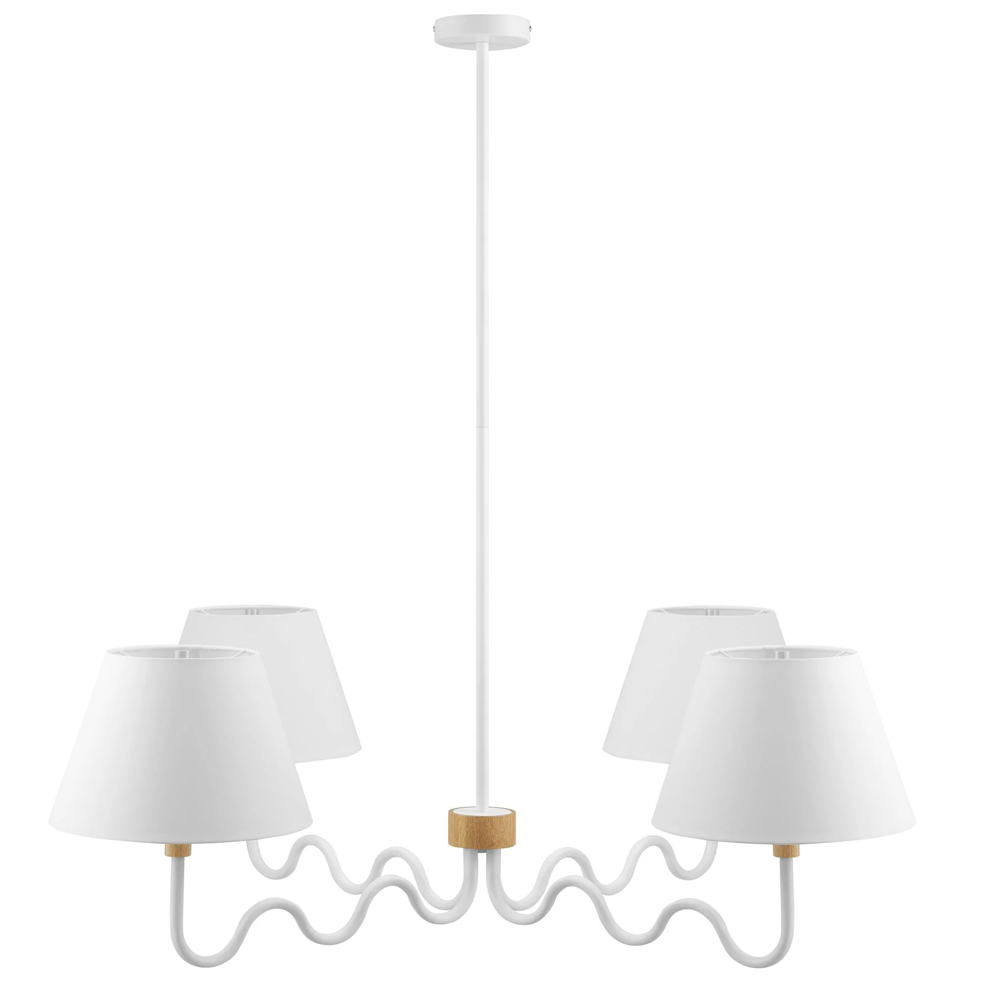 Sunlit Squiggle 4-Arm Pendant Light by Modway - Image 2