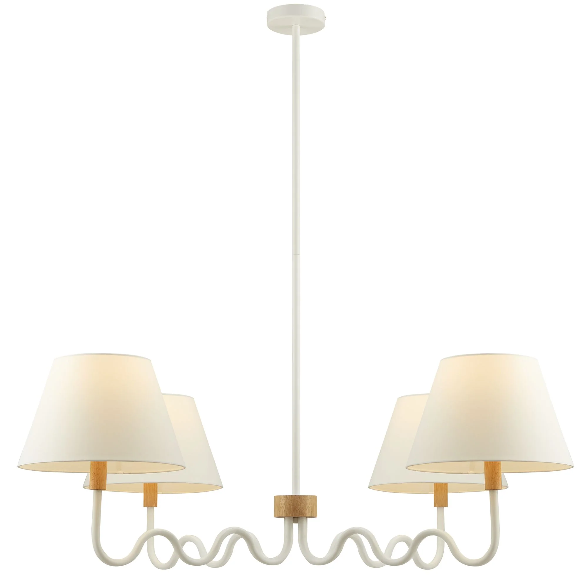 Sunlit Squiggle 4-Arm Pendant Light by Modway - Image 3