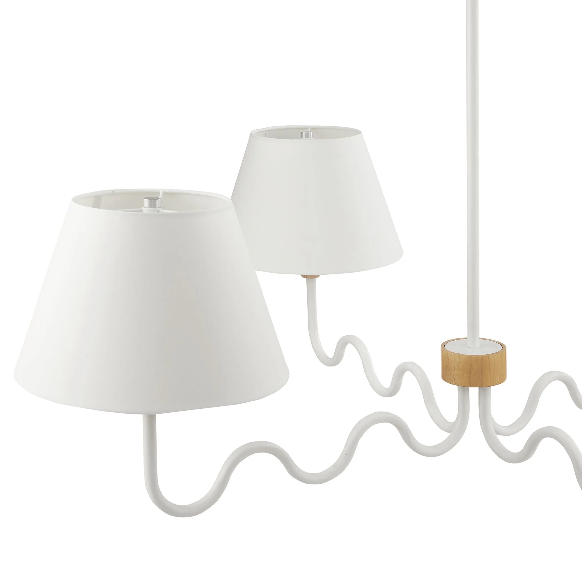 Sunlit Squiggle 4-Arm Pendant Light by Modway - Image 4
