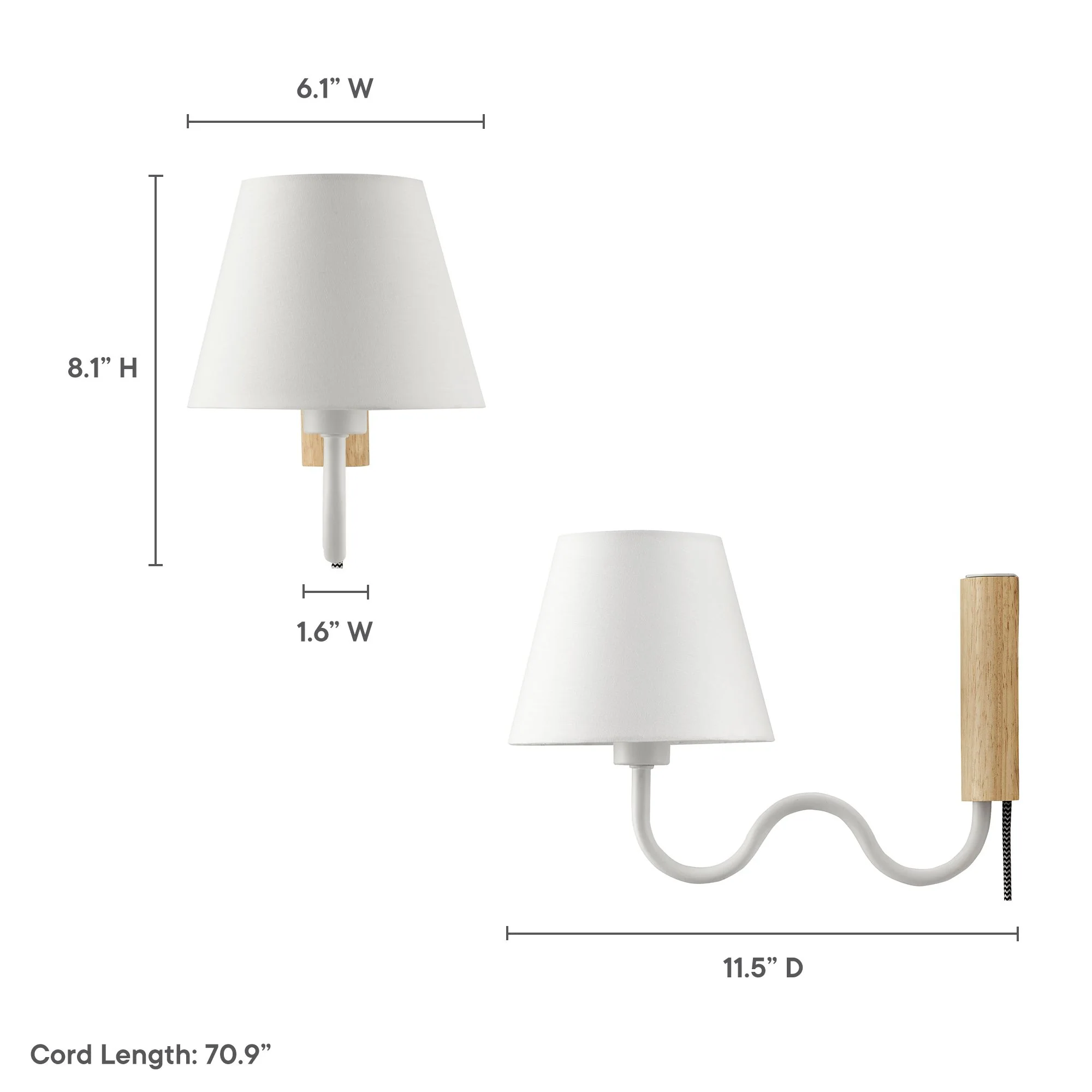 Sunlit Squiggle Arm Wall Sconce by Modway - Image 11