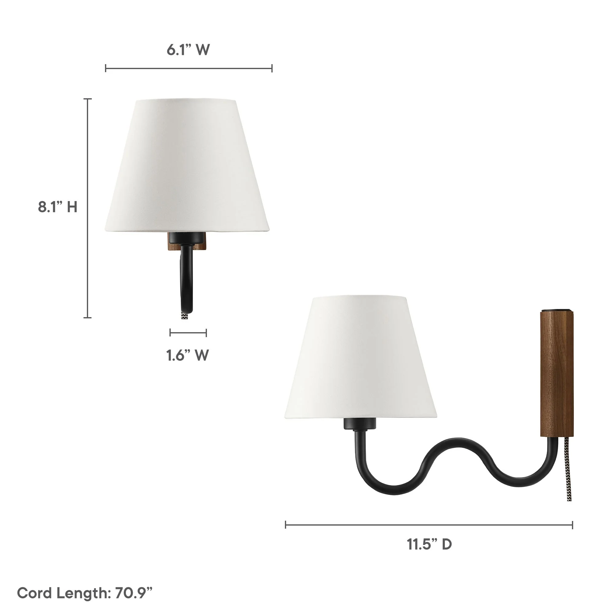 Sunlit Squiggle Arm Wall Sconce by Modway - Image 22