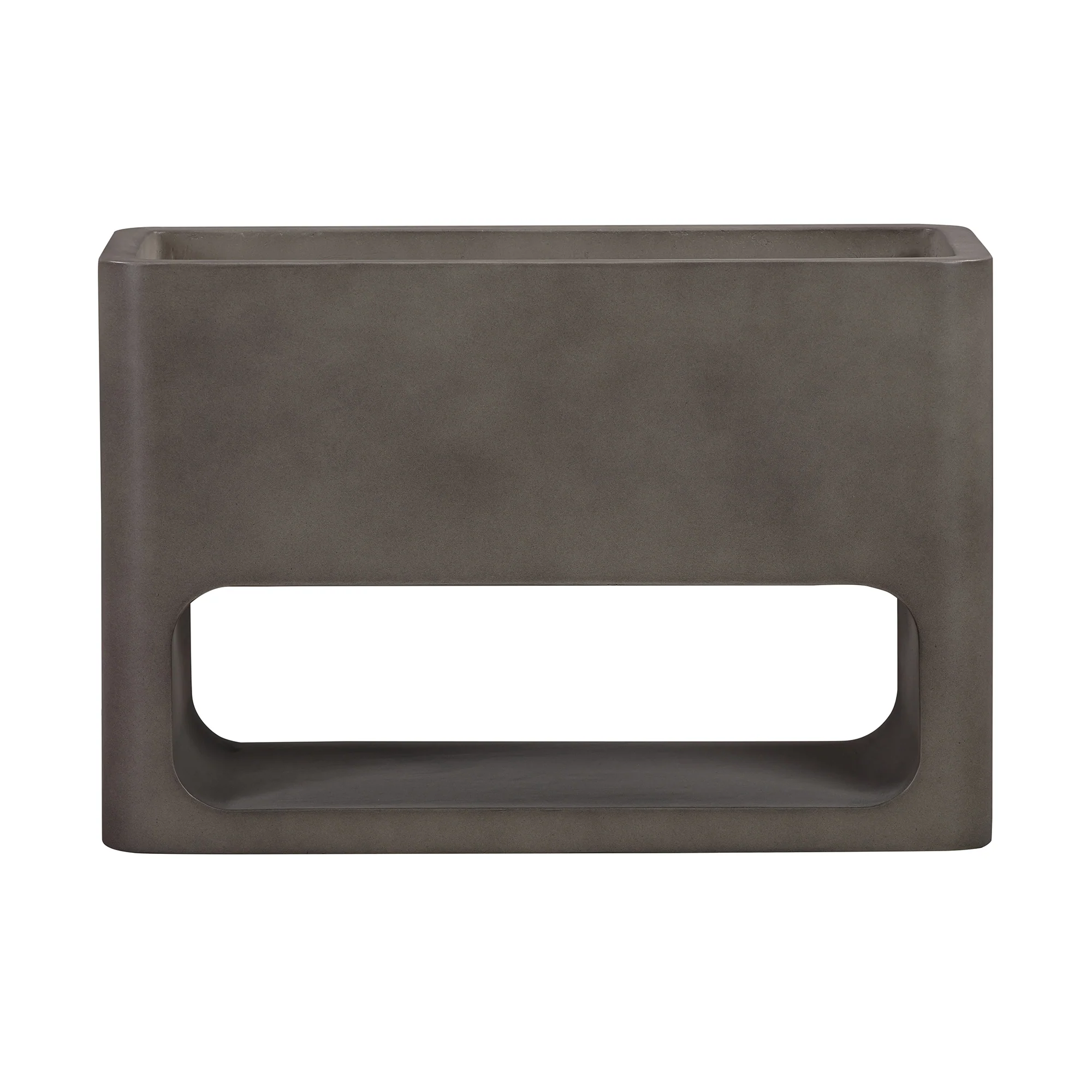 Sunstone Indoor or Outdoor Planter in Grey Concrete By Armen Living - Image 2