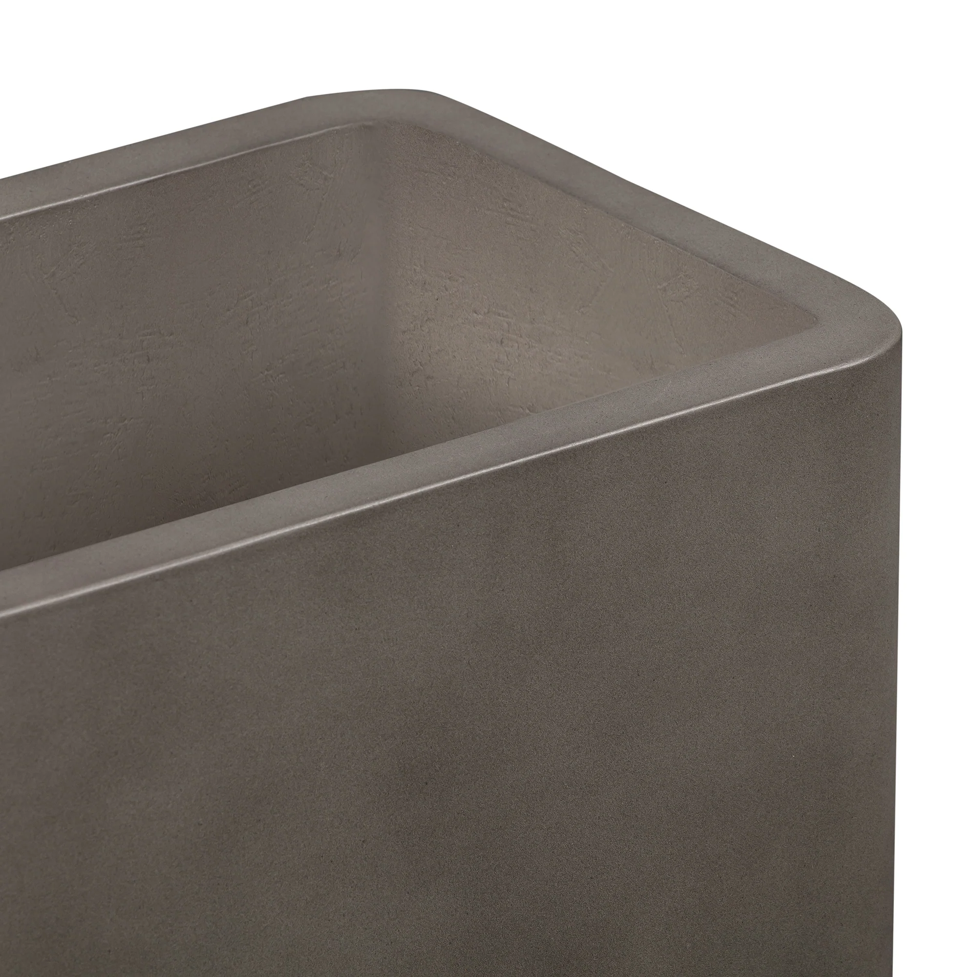 Sunstone Indoor or Outdoor Planter in Grey Concrete By Armen Living - Image 4