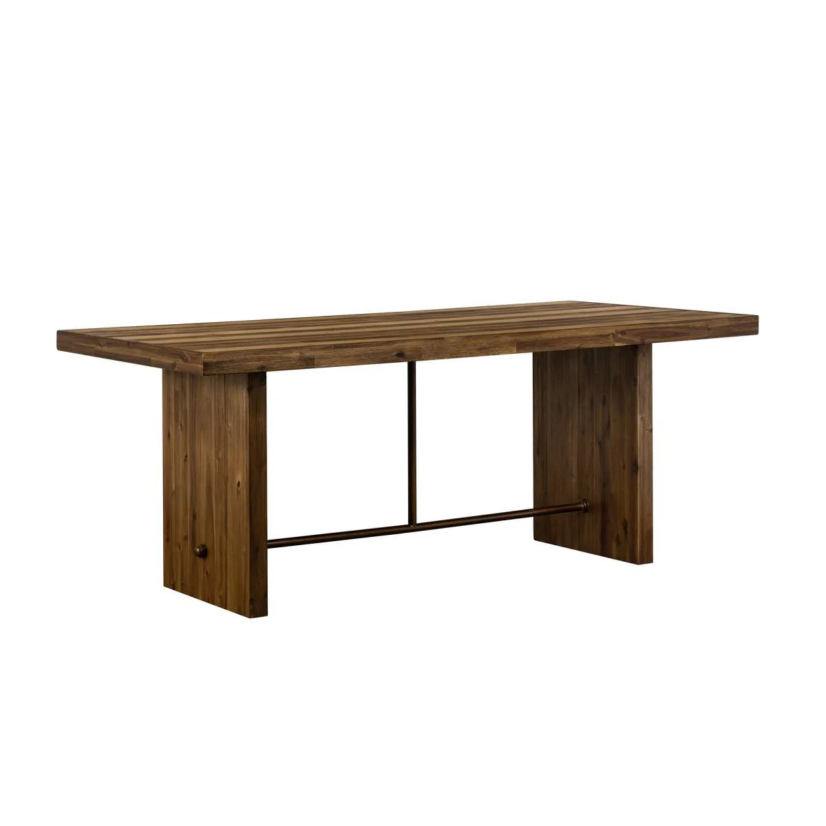 Superb Rustic Oak Dining Table By Armen Living - Image 2